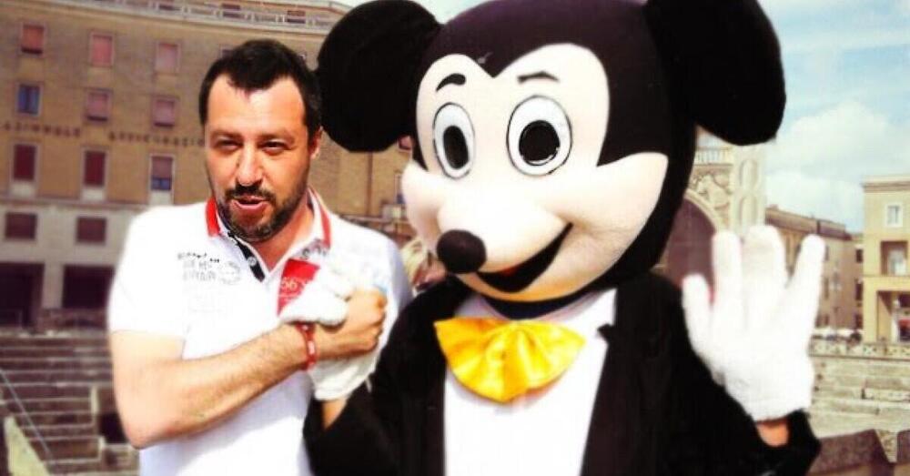 Matteo Salvini e l&rsquo;incidente con Topolino&hellip; Quando i ponti (e le citazioni) non stanno in piedi 