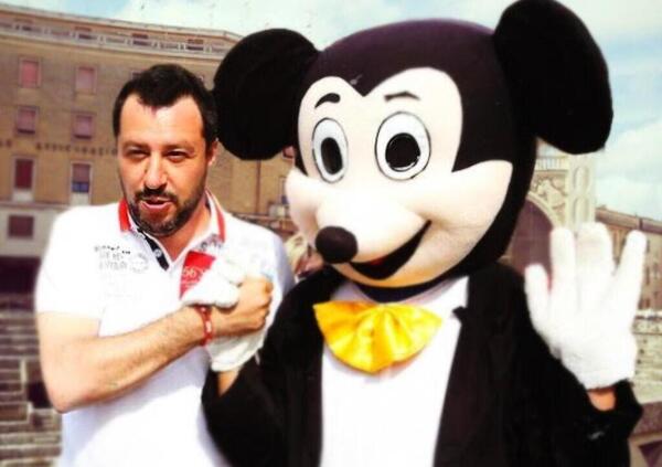 Matteo Salvini e l&rsquo;incidente con Topolino&hellip; Quando i ponti (e le citazioni) non stanno in piedi 