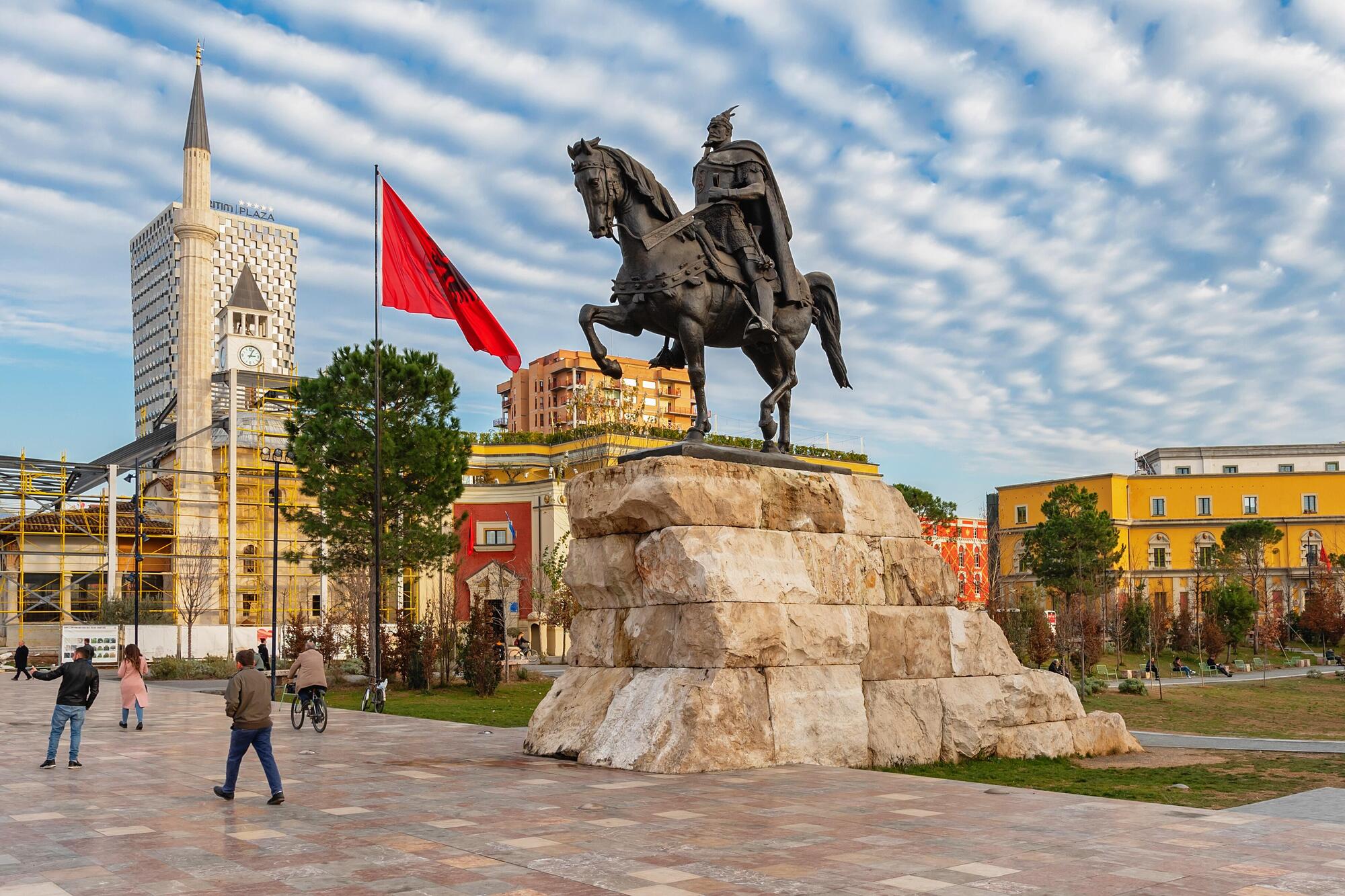 Piazza Skanderbeg a Tirana