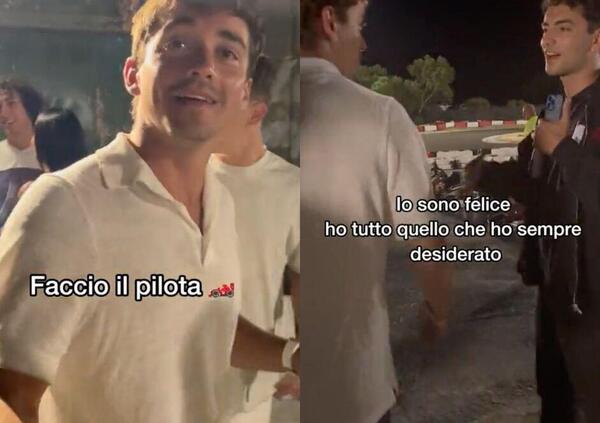 [VIDEO] Intervista &quot;volante&quot; a Charles Leclerc in vacanza: &quot;Che cosa mi manca? Ecco...&quot;