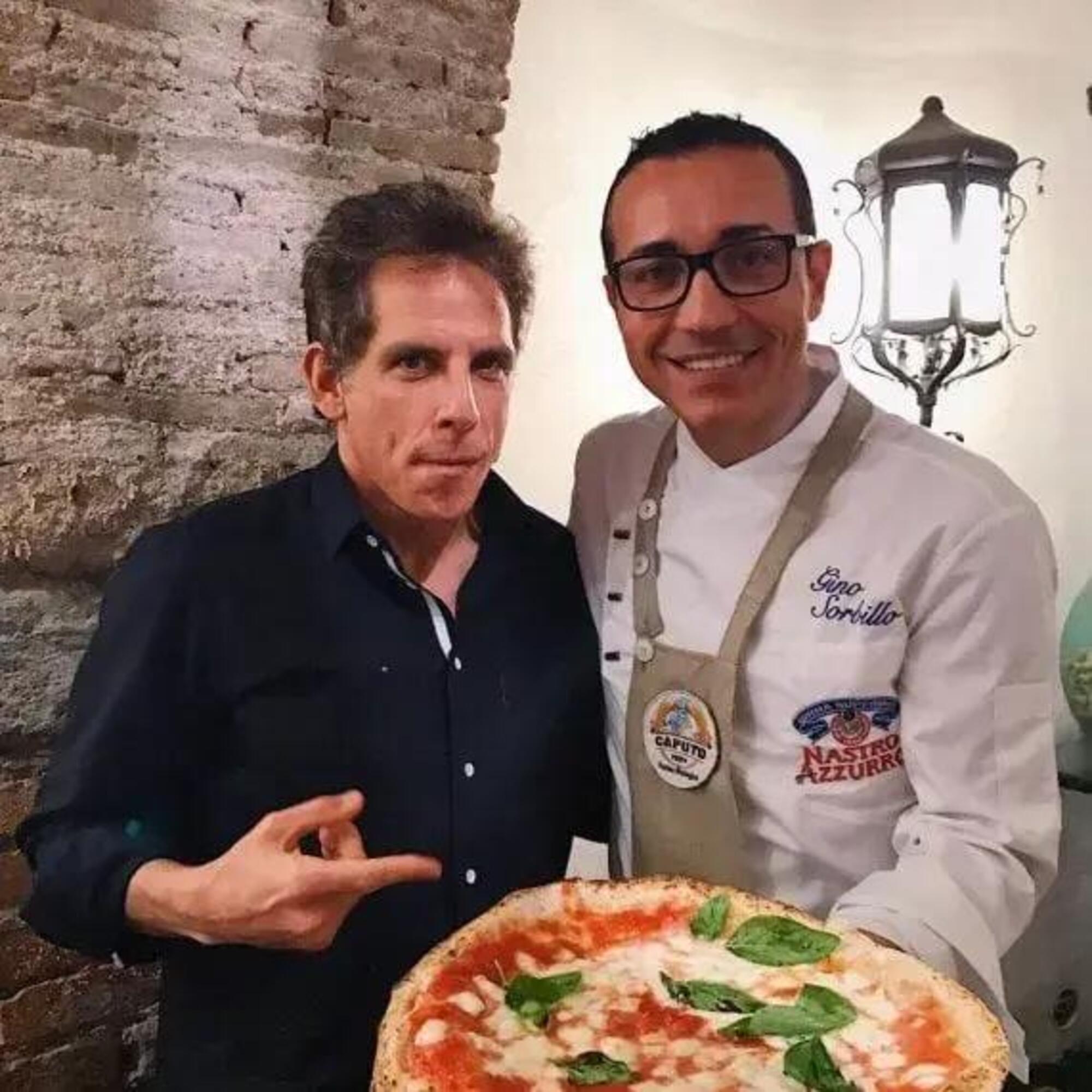 Gino Sorbillo con Ben Stiller