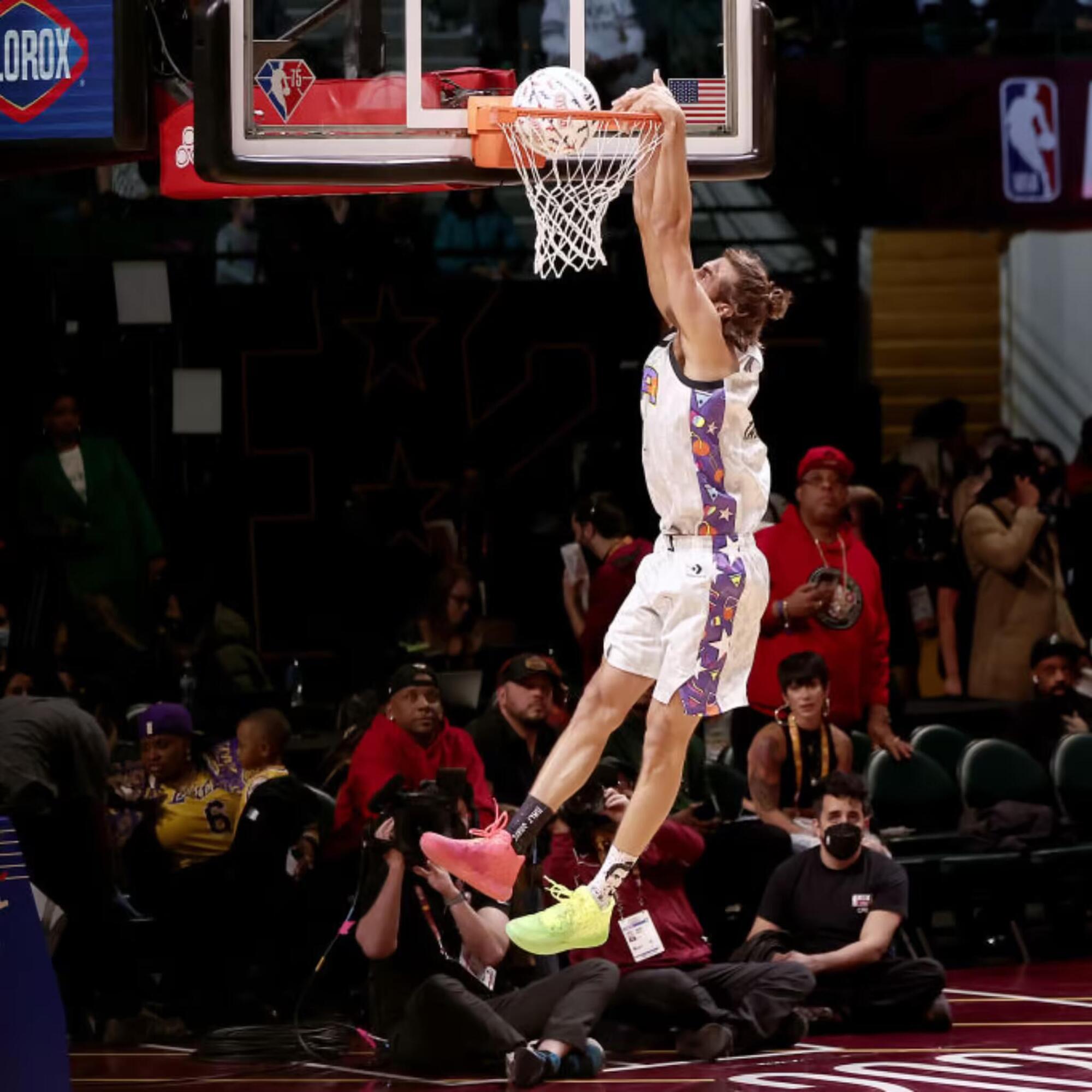 Gianmarco Tamberi all&#039;Nba Celebrity All-Star Game