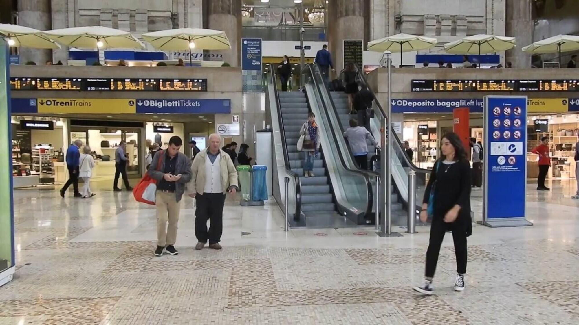 All&#039;interno della Stazione centrale di Milano