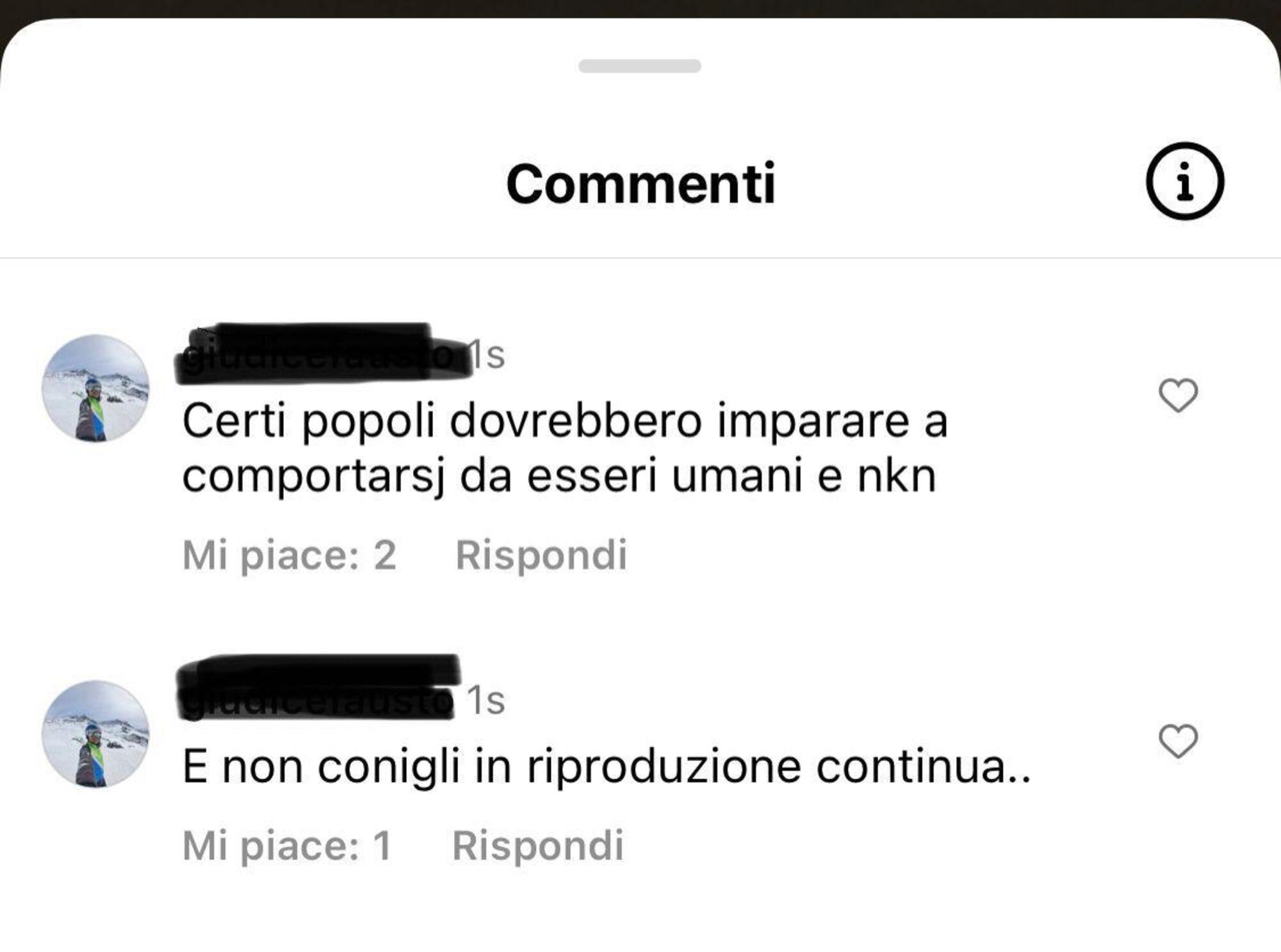 Uno dei commenti su Io Capitano che hanno innescato il dibattito su Instagram di 01 Distribution