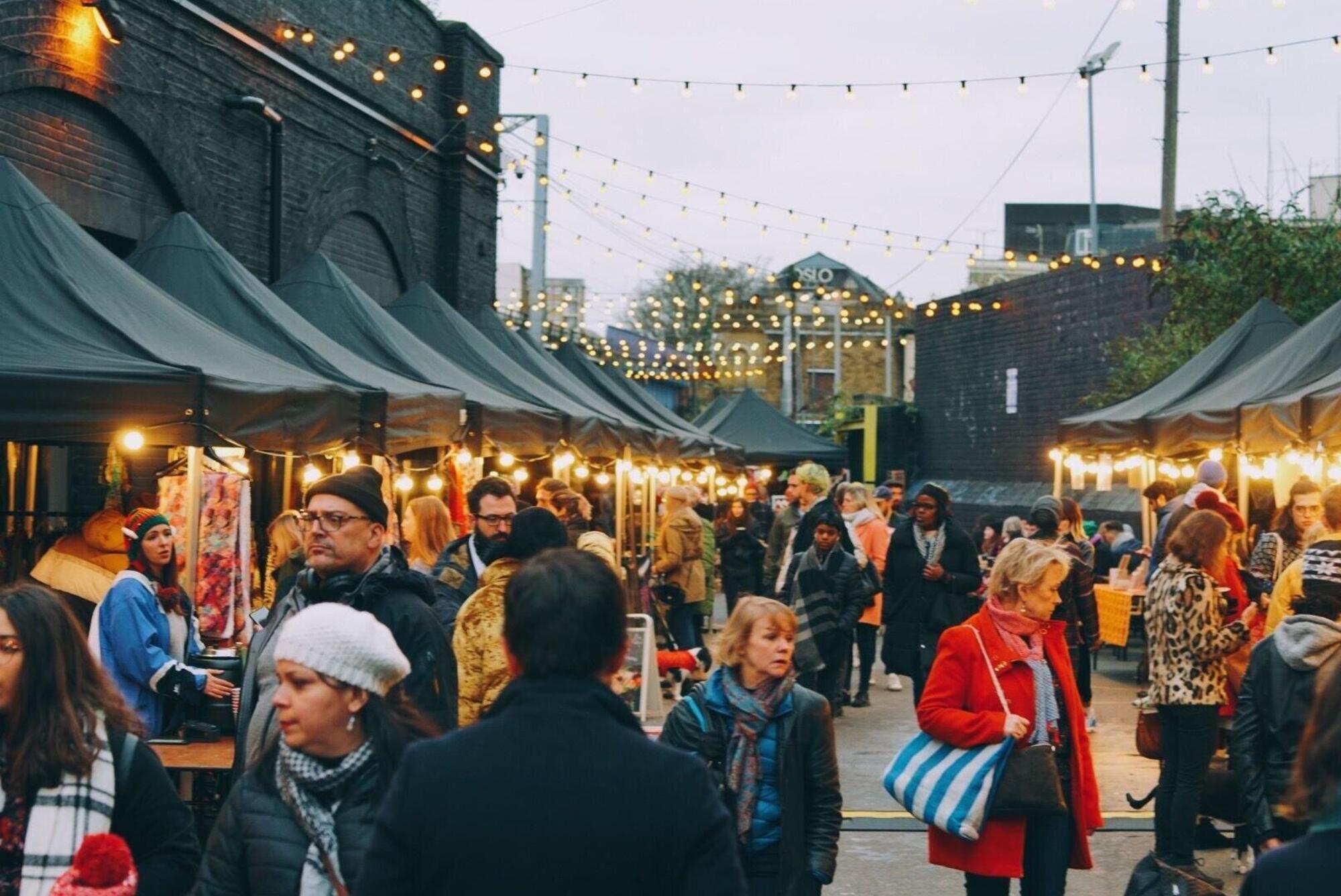 Bohemia Place Market in Hackney