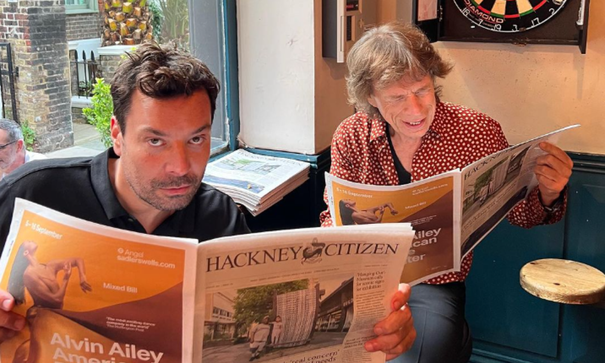 Mick Jagger con Jimmy Fallon e l&#039;annuncio dell&#039;album sull&#039;Hackney Gazette