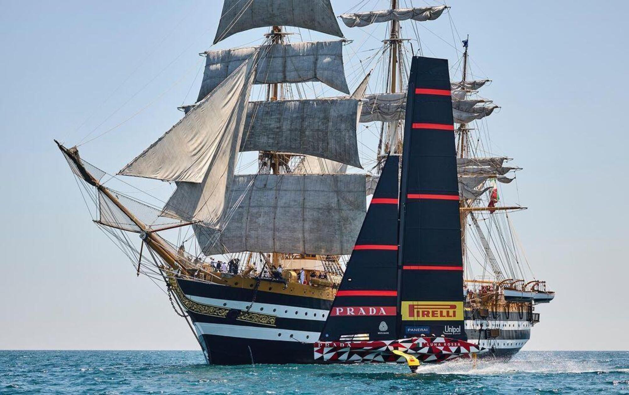 Luna Rossa e Amerigo Vespucci