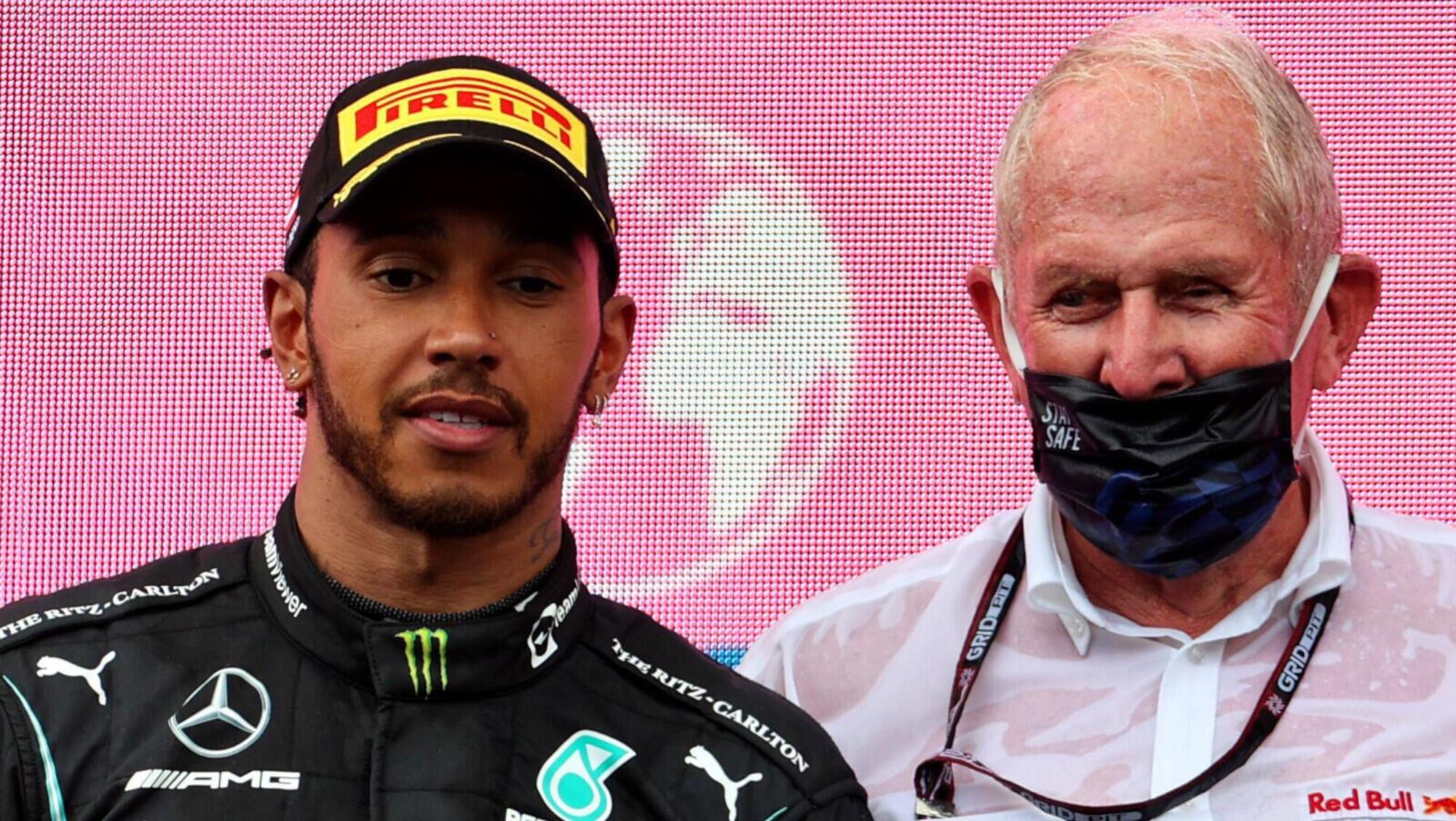 Lewis Hamilton e Helmut Marko