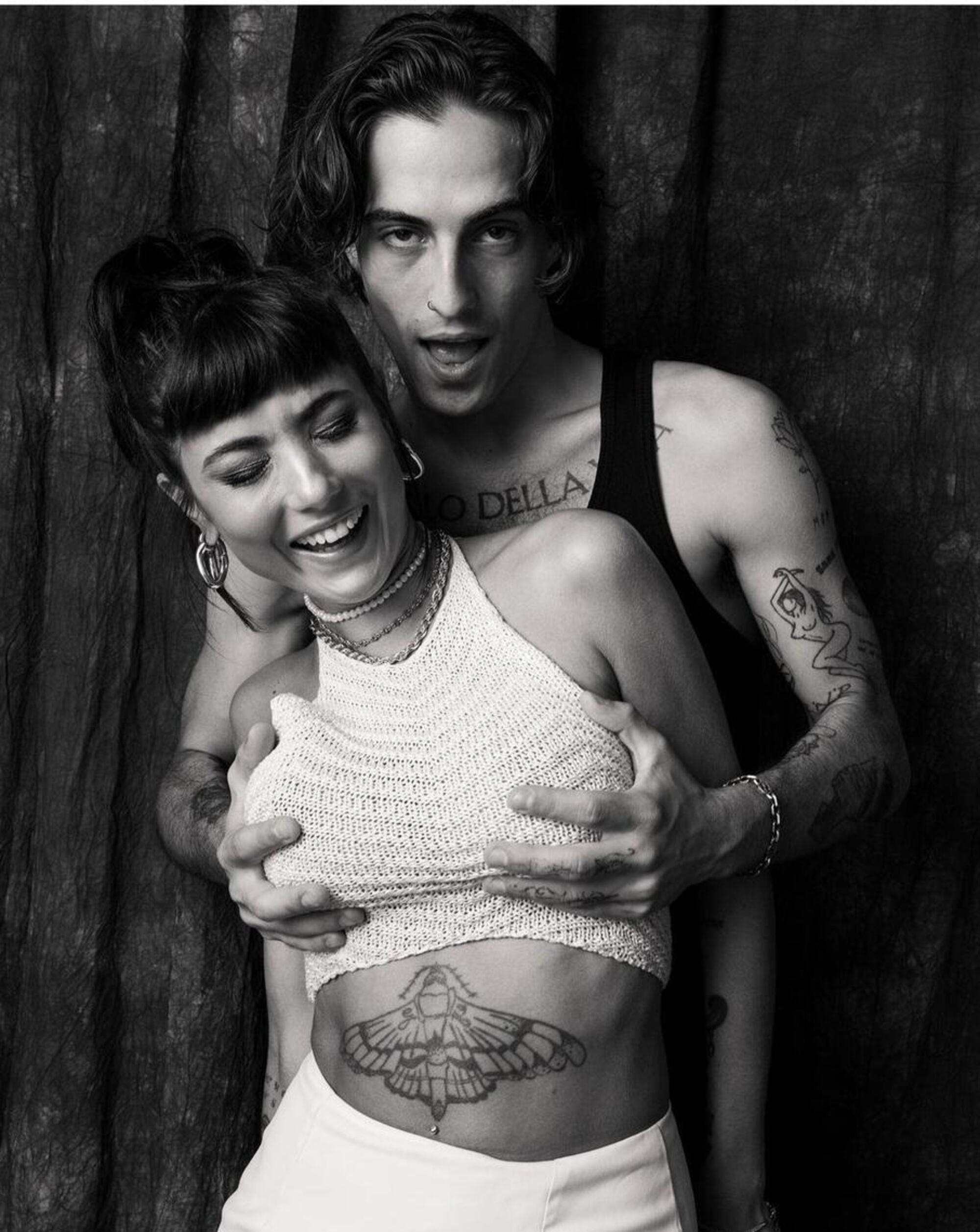 Giorgia Soleri e Damiano David, cantante dei Maneskin