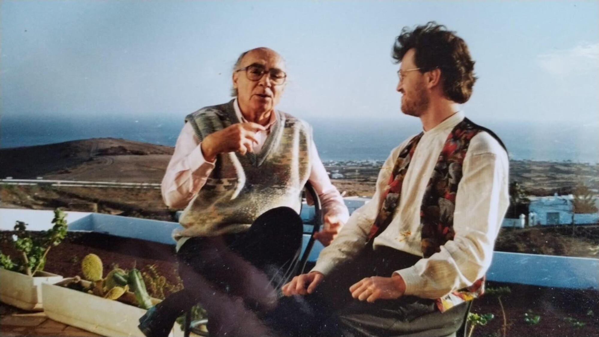 Jos&eacute;&nbsp;Saramago e Franz Di Maggio