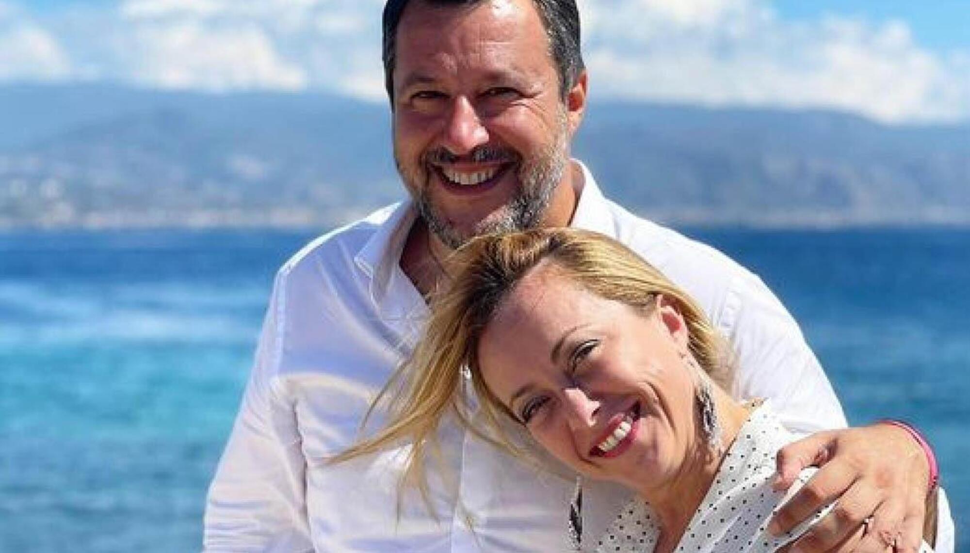 Giorgia Meloni e Matteo Salvini