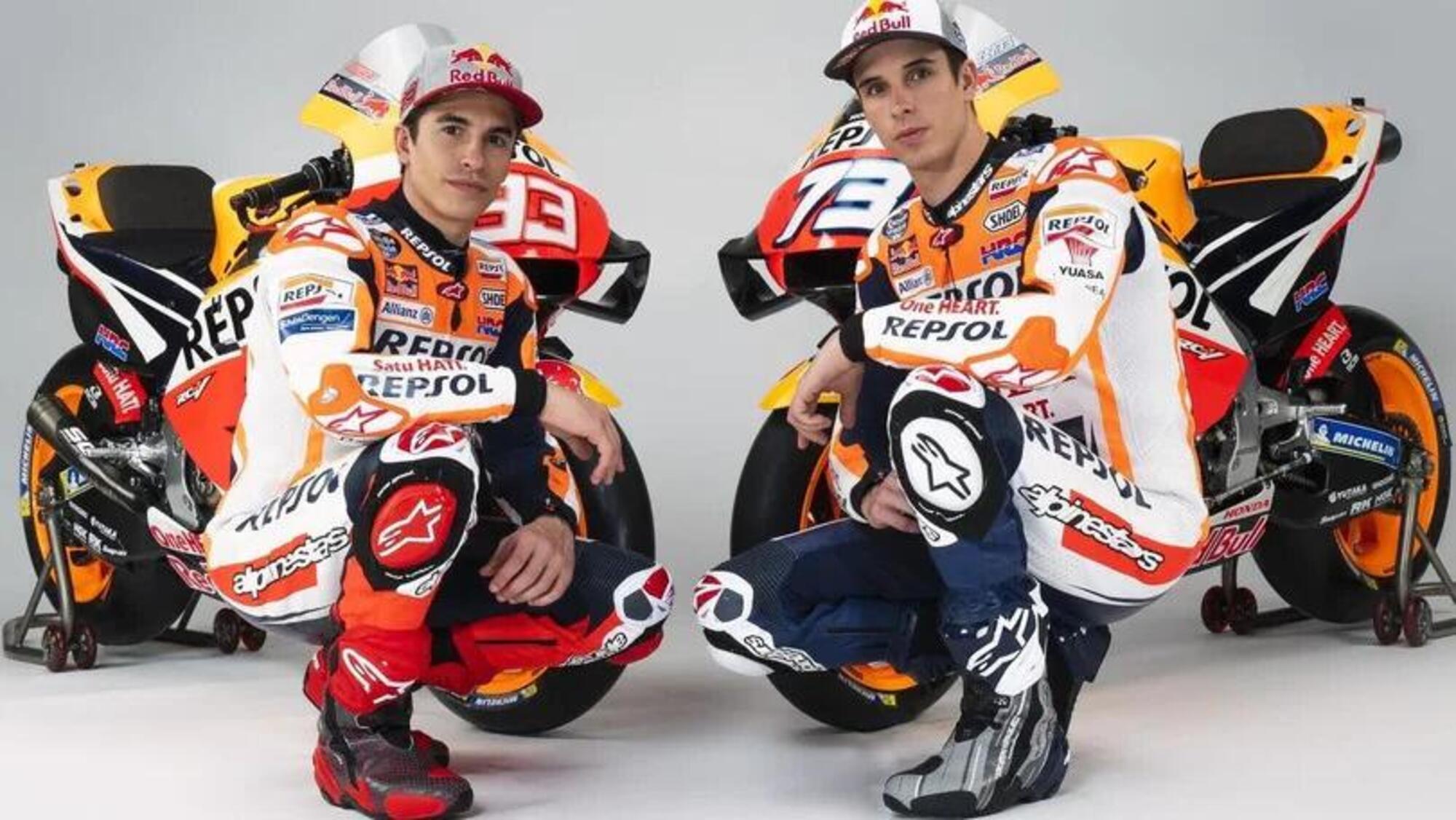 Alex e Marc Marquez in Honda HRC