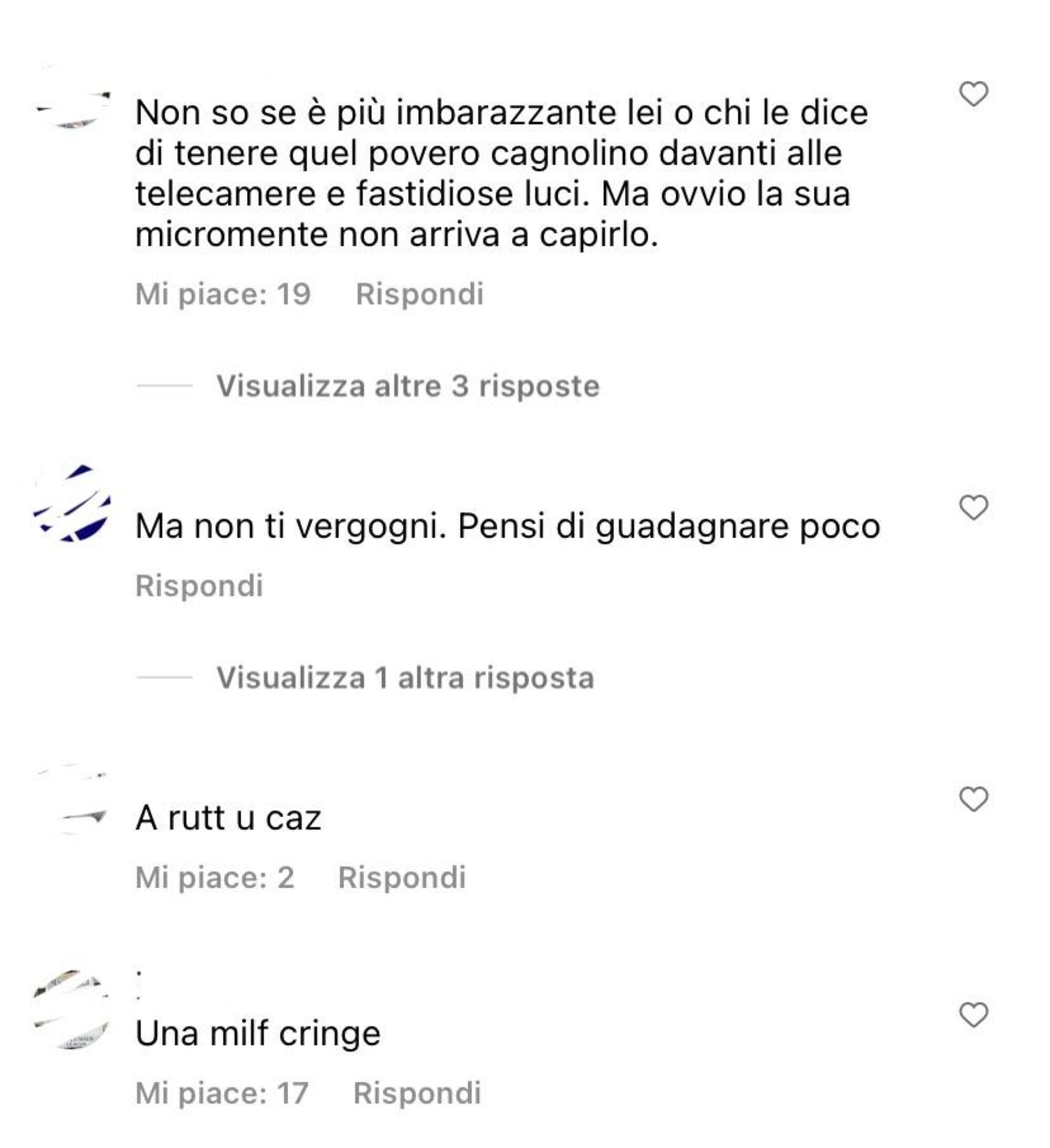 Sotto un post di Diletta Leotta