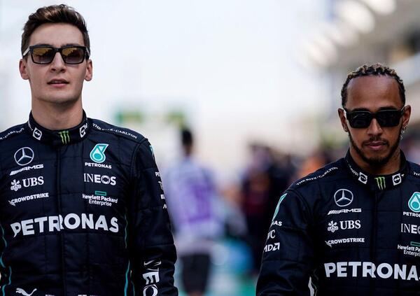 Mercedes, che succede? Tra Hamilton e Russell guai in paradiso a Suzuka (senza Toto Wolff) 