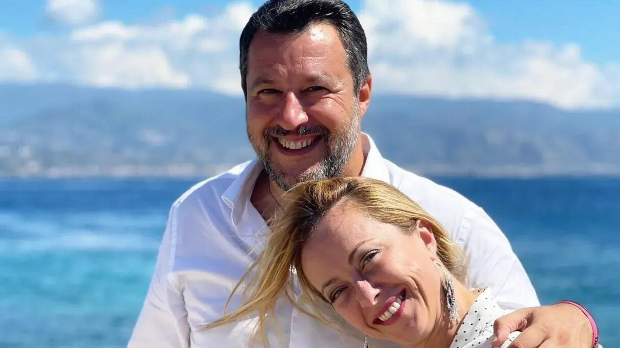 Matteo Salvini e Giorgia Meloni