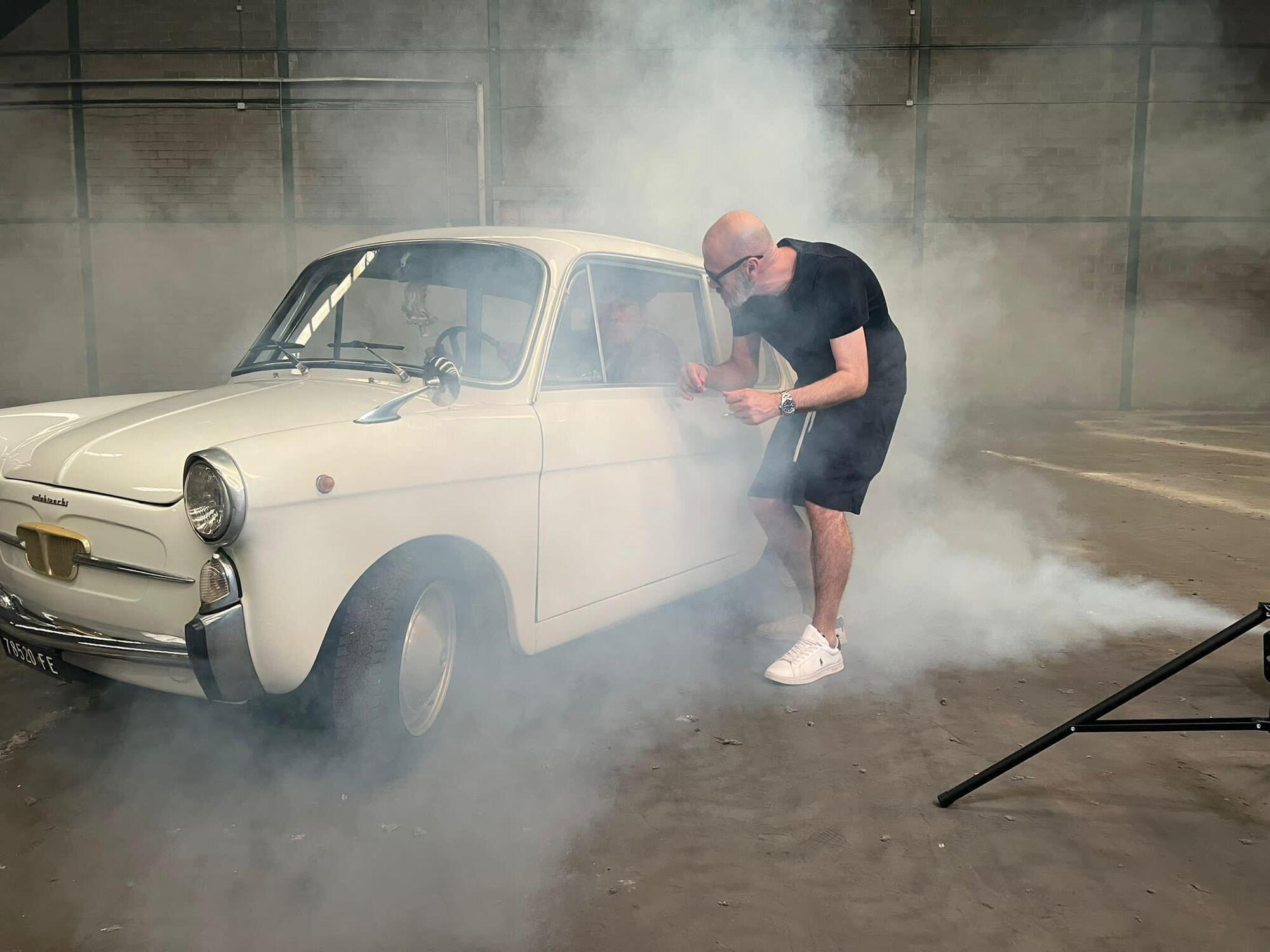 Il regista Paolo Galassi e le indicazioni sul set di &quot;Villaggio Fantozzi&quot;