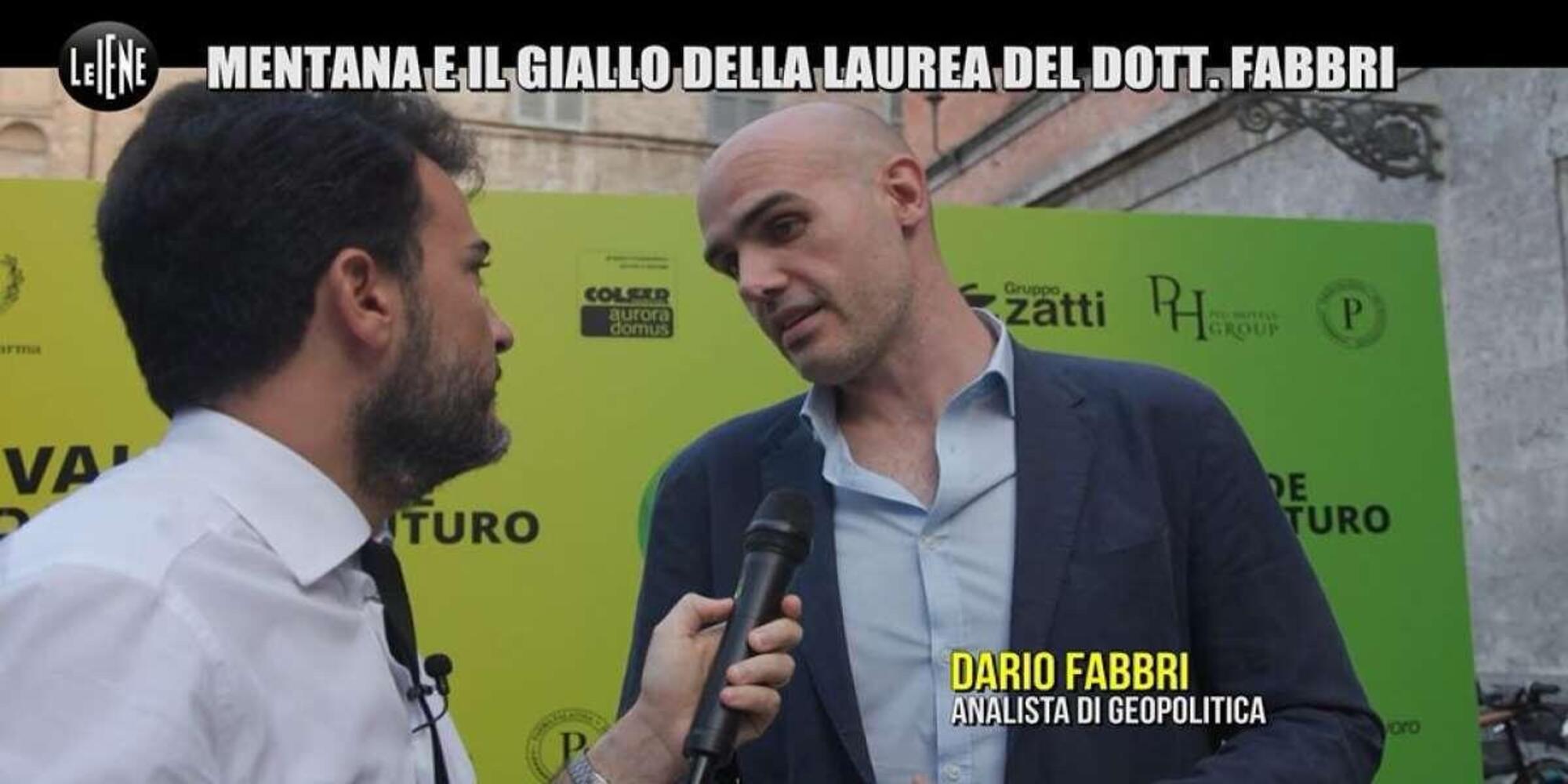 Dario Fabbri nel servizio de Le Iene