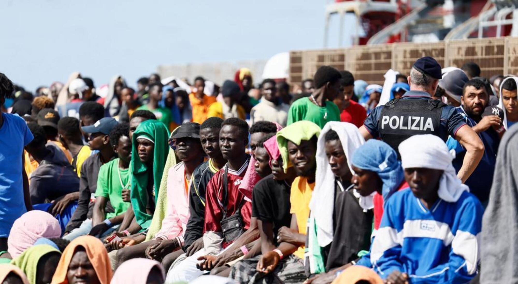 Migranti a Lampedusa