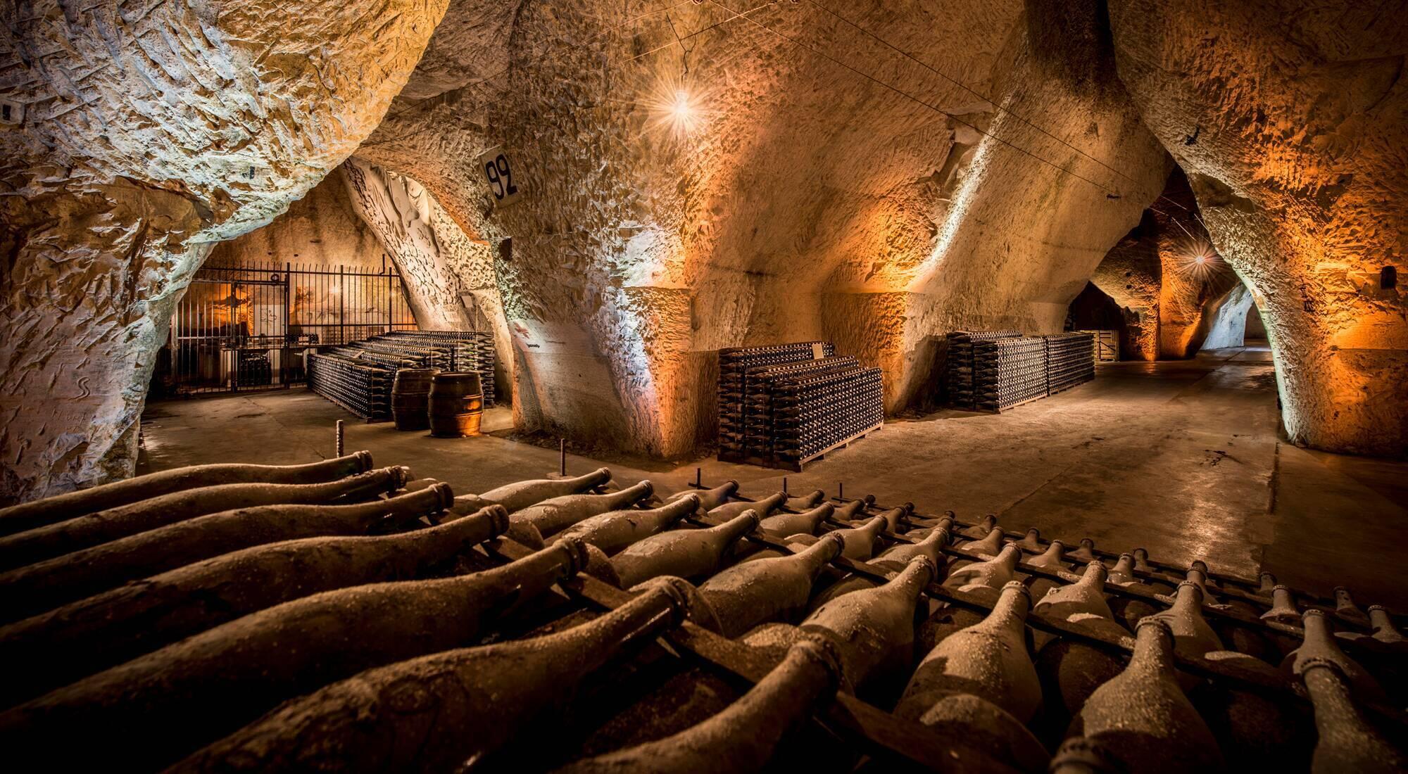 Le cave di Veuve Clicquot 