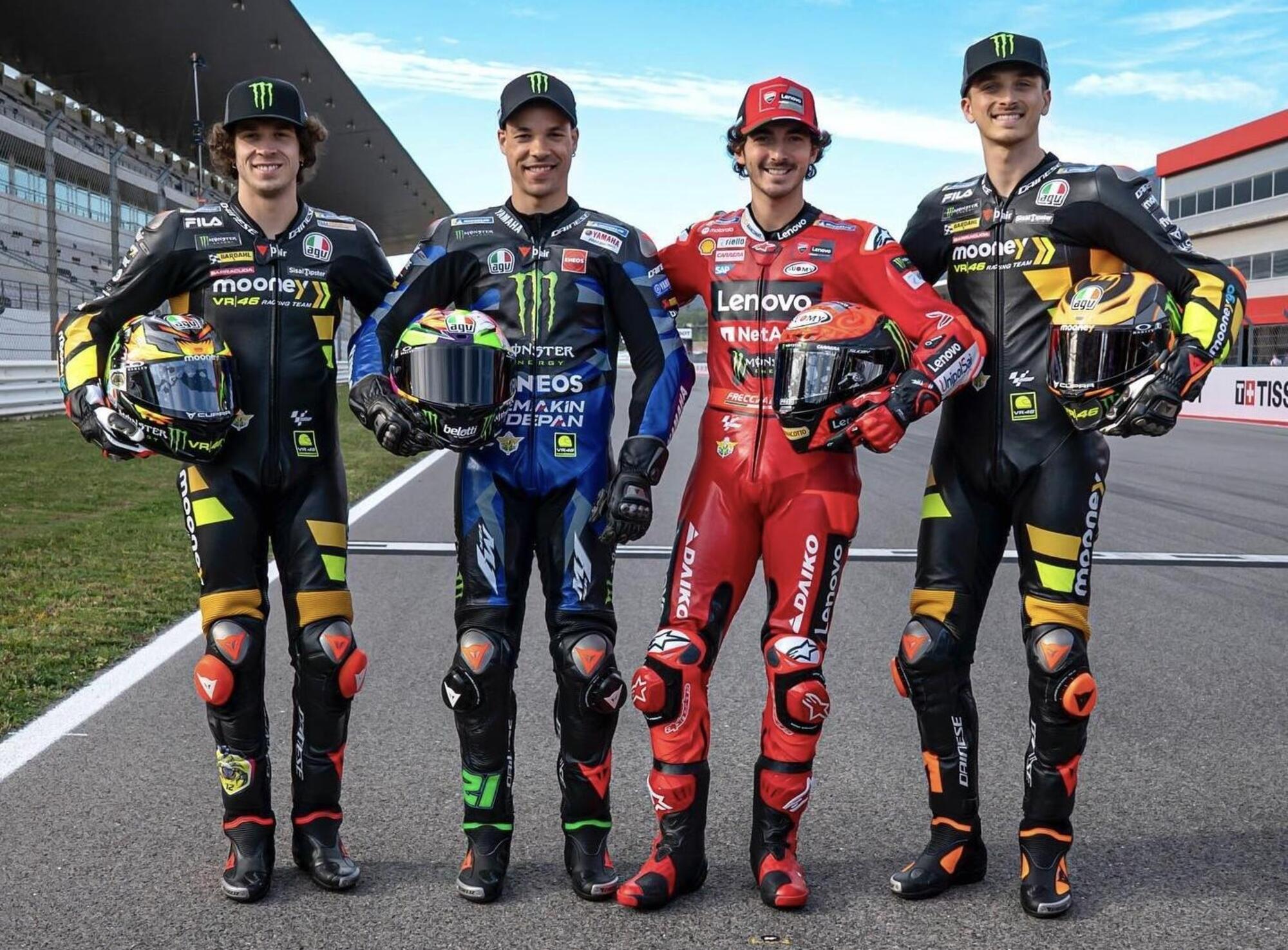 Bezzecchi-Morbidelli-Bagnaia-Marini 2023