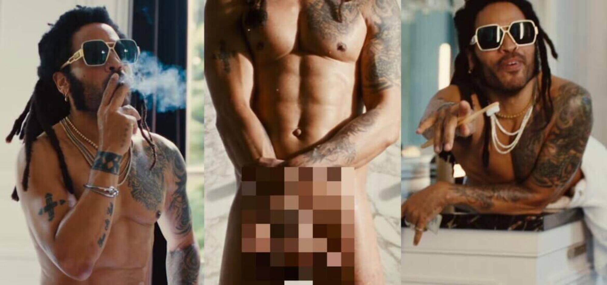 Lenny Kravitz nudo nel video TK421