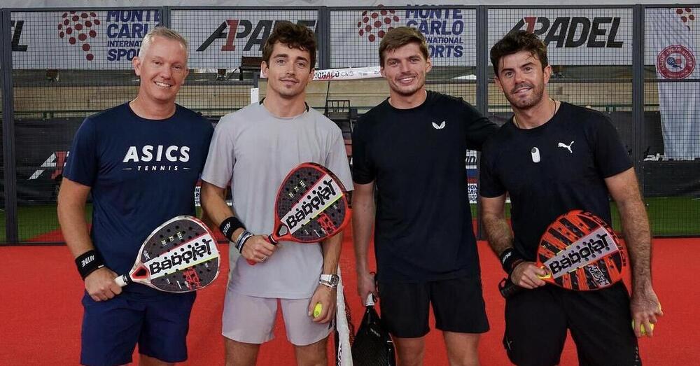 Leclerc e Verstappen si sfidano a padel: ecco com&#039;&egrave; andata la partita e chi ha vinto fuori dalla pista