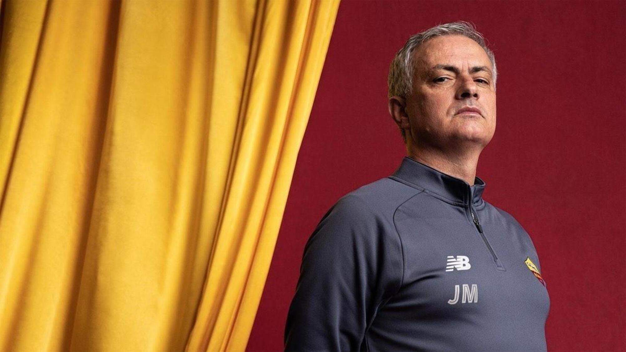 L&#039;allenatore della Roma Jos&eacute; Mourinho