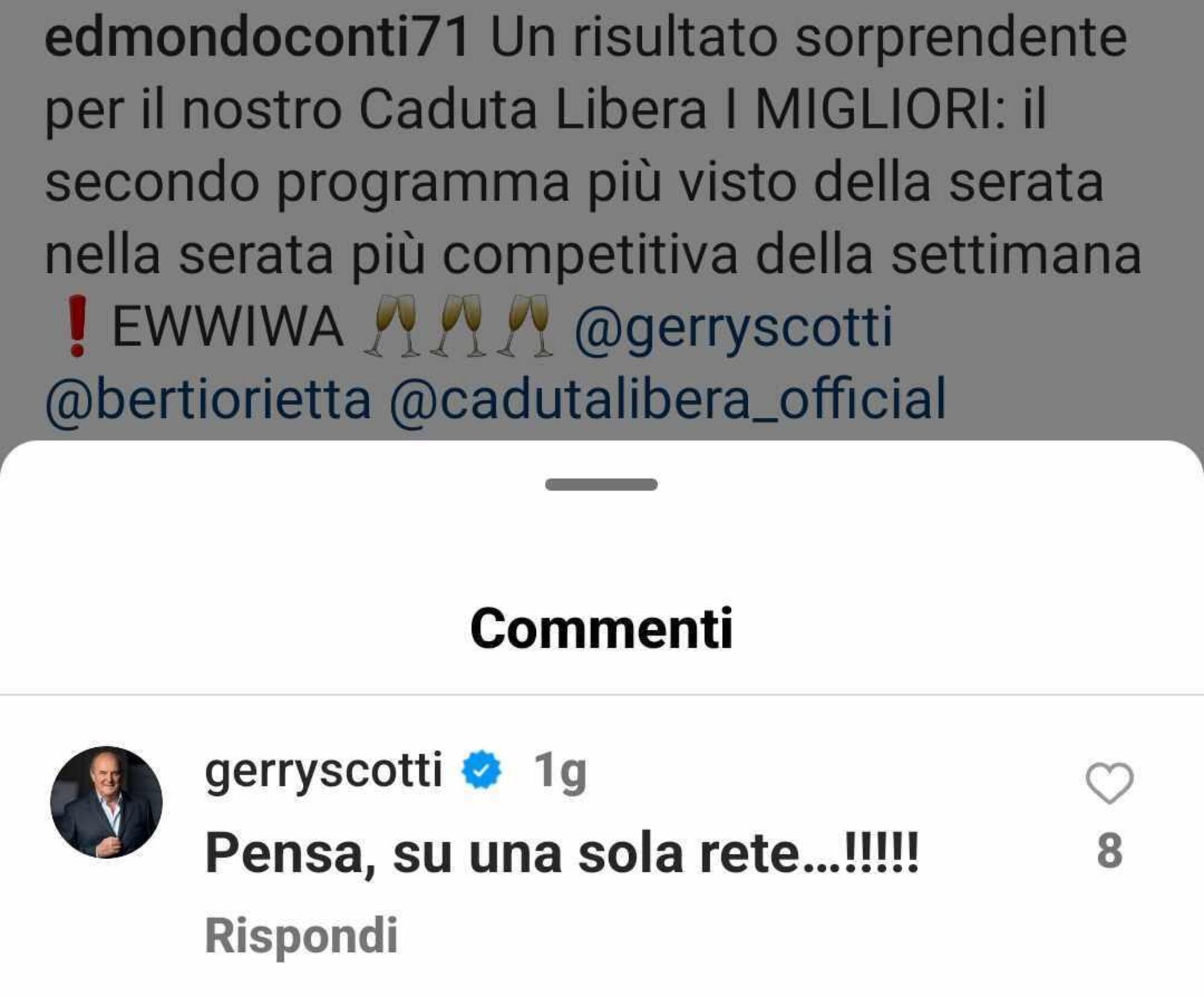 commento di Gerry via IG