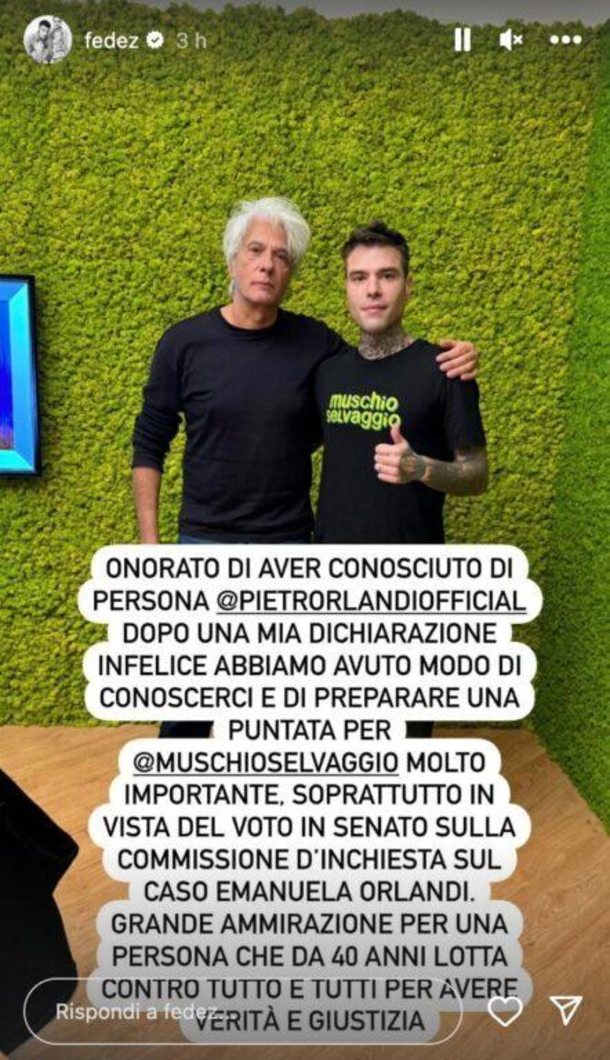 La storia di Fedez con Emanuela Orlandi