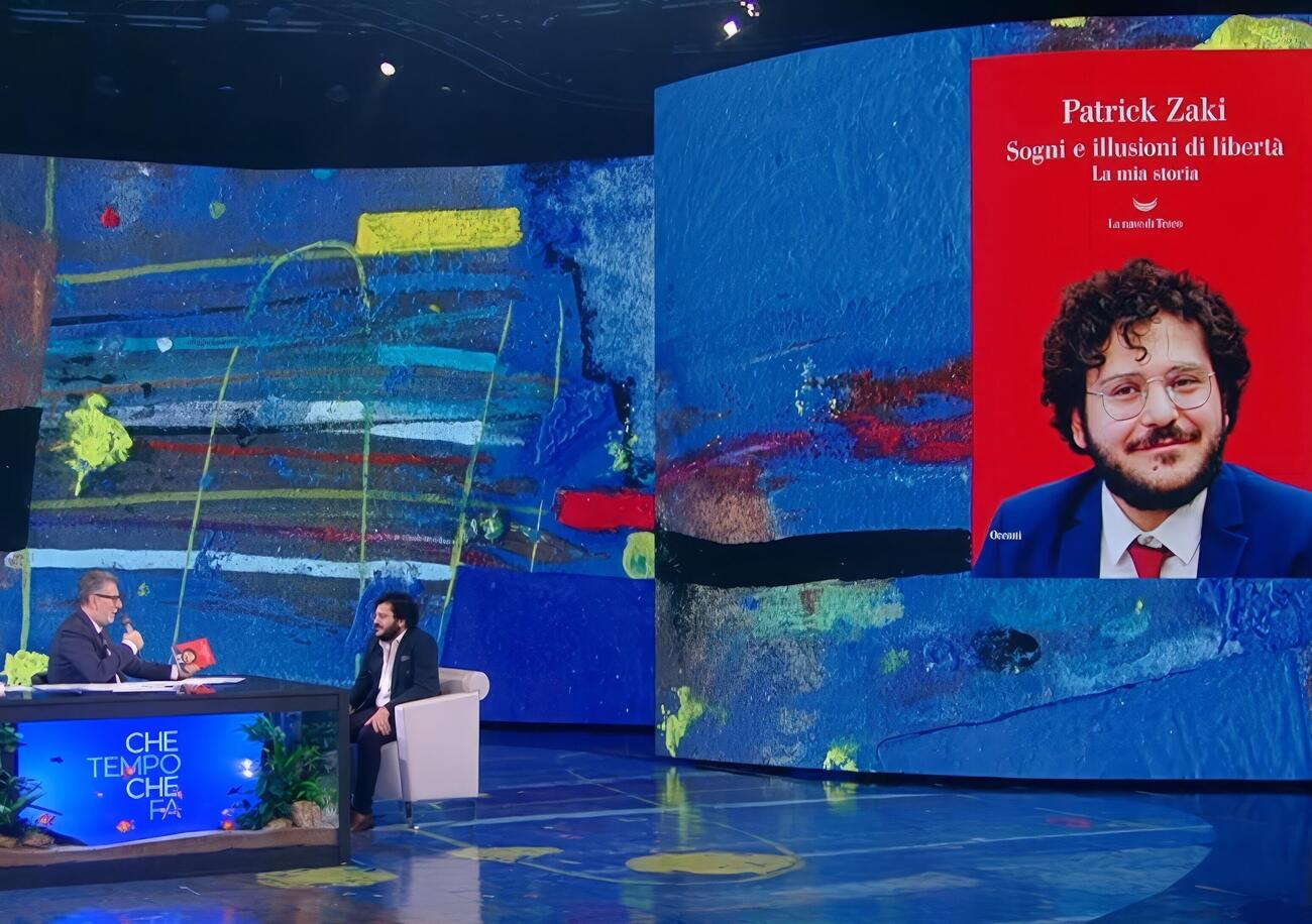 Patrick Zaki anche da Fazio a &ldquo;Che tempo che fa&rdquo; non ce la fa a dire che Hamas fa terrorismo. Alessi: &ldquo;Non ha voluto incontrare il Governo che lo ha liberato dalla prigione, per&ograve;&hellip;&rdquo;