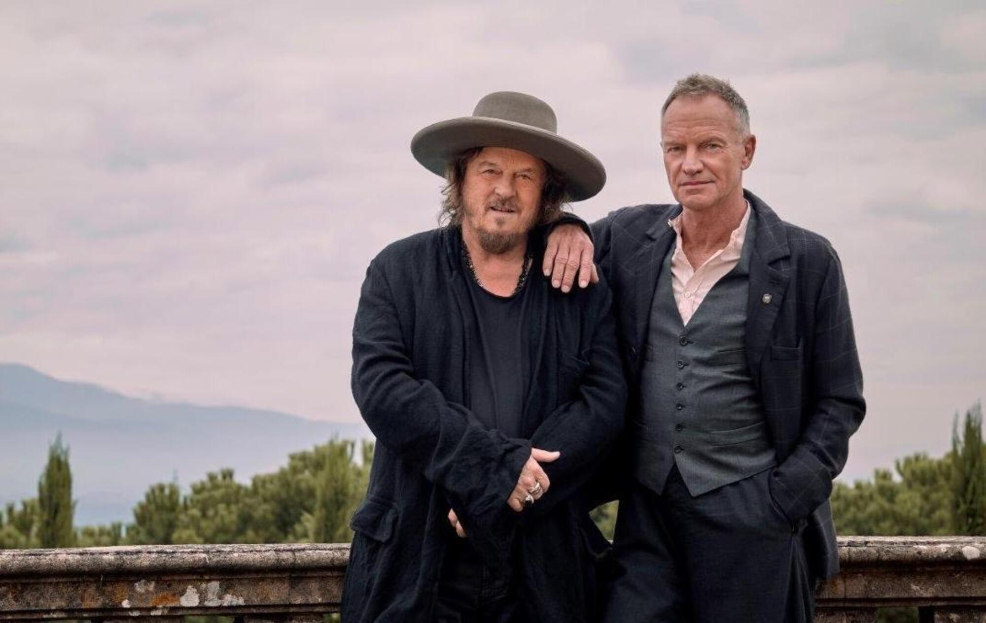 Zucchero insieme al cantante Sting