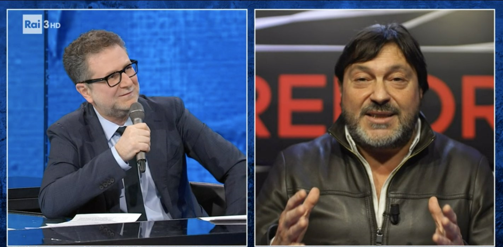 Fazio e Ranucci di Report ai tempi della coabitazione su Rai 3