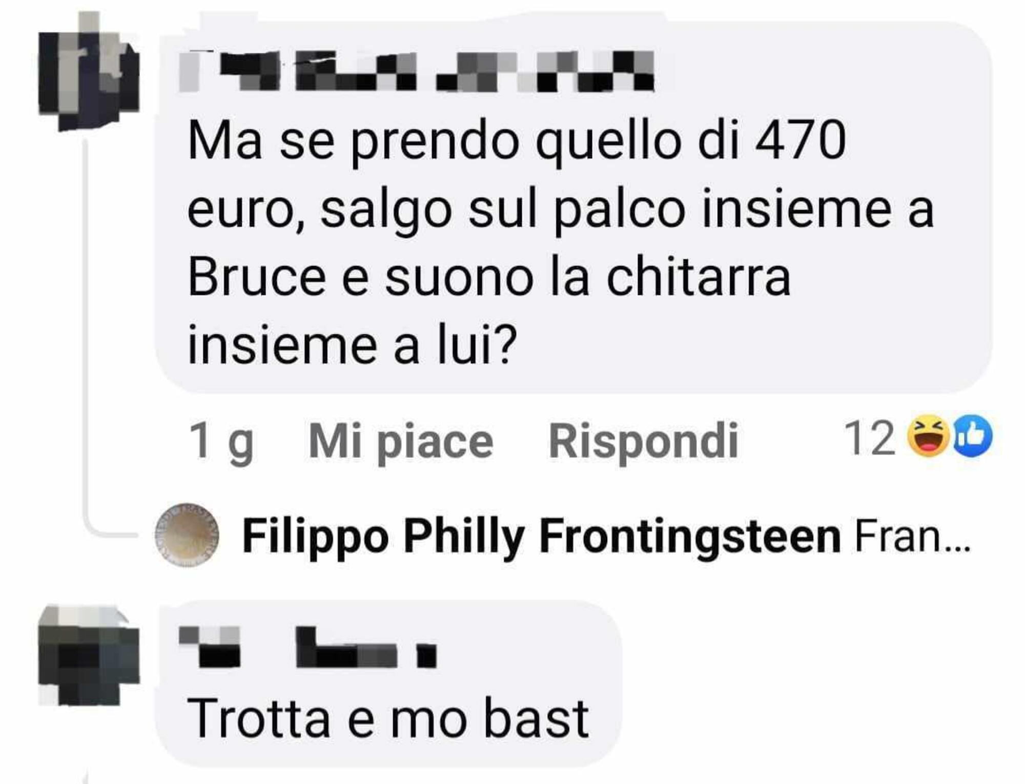 commenti prezzi dei concerti del Boss a San Siro