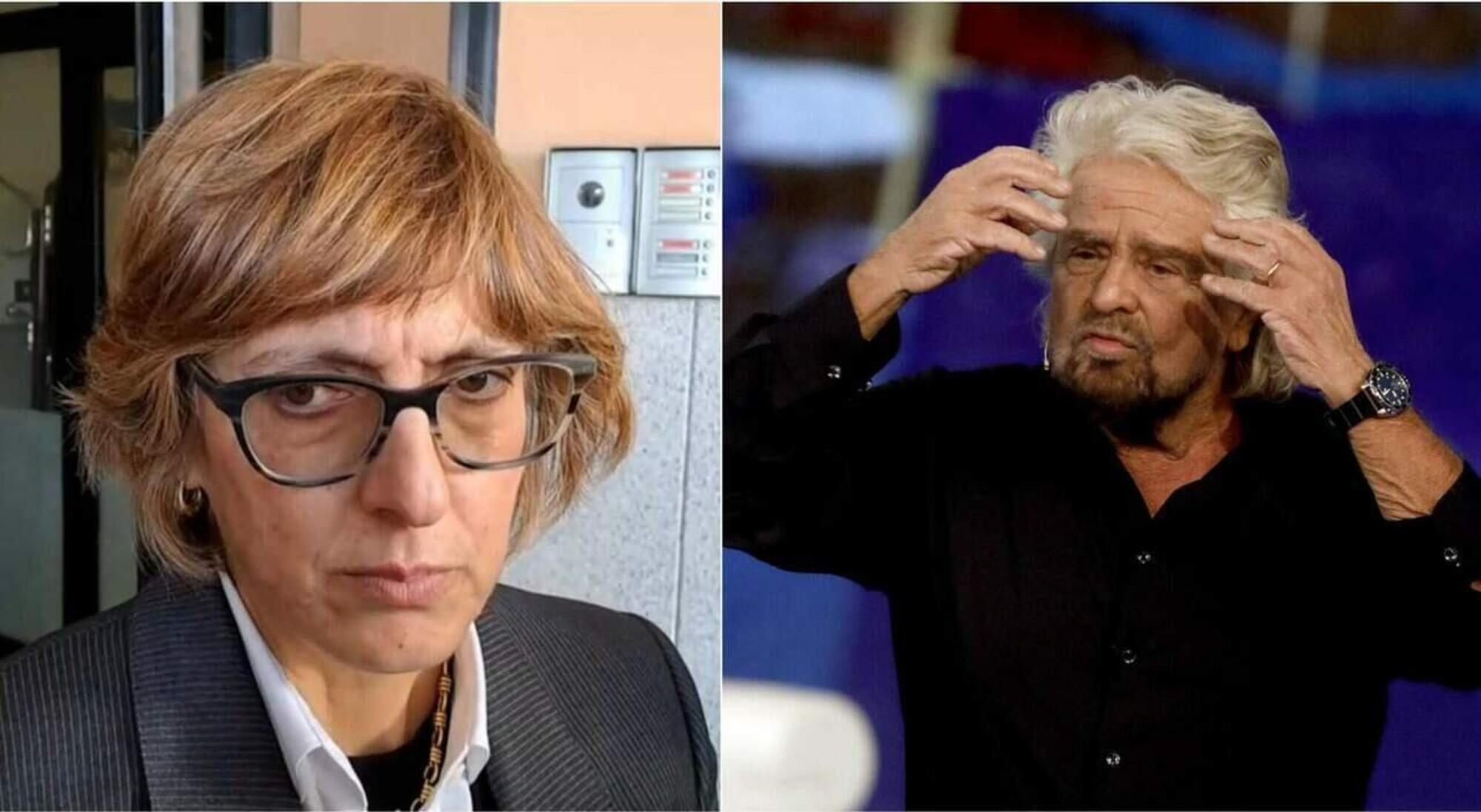 Giulia Bongiorno e Beppe Grillo