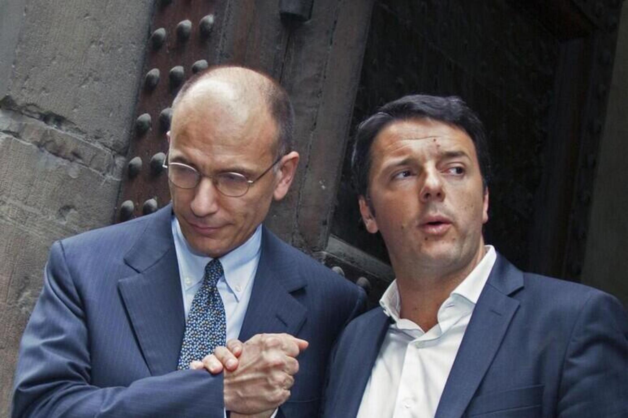 Enrico Letta e Matteo Renzi