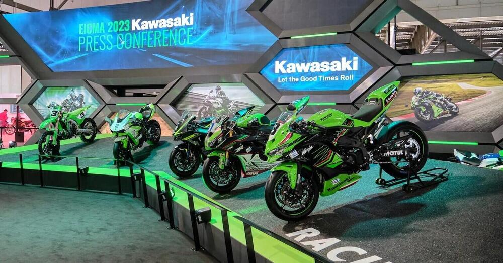 Ma &egrave; Eicma o un film? Due tedeschi sfiorano il &ldquo;colpo grosso&rdquo; ma... Ecco cosa hanno provato a fare con una moto Kawasaki