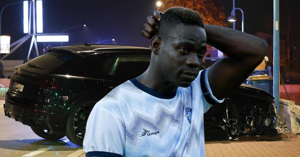 Paura per Mario Balotelli, incidente e Audi completamente distrutta. E quell&rsquo;alcoltest e la patente&hellip; [VIDEO]