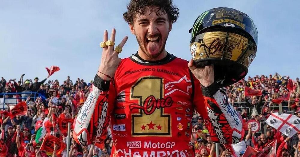 Francesco Bagnaia &egrave; tre volte campione del mondo nella nuova era della MotoGP