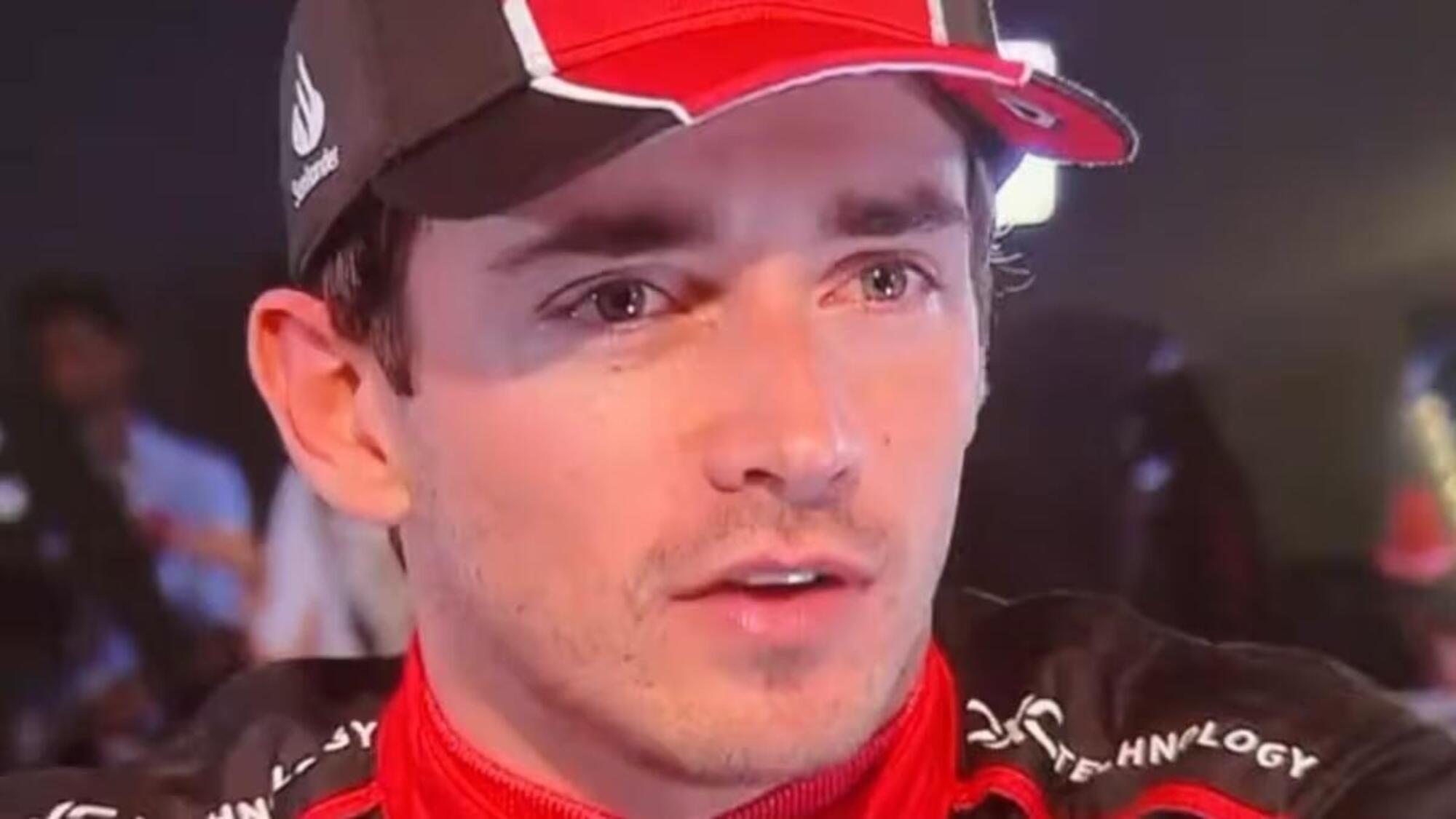 Charles Leclerc quando ha saputo di Bagnaia