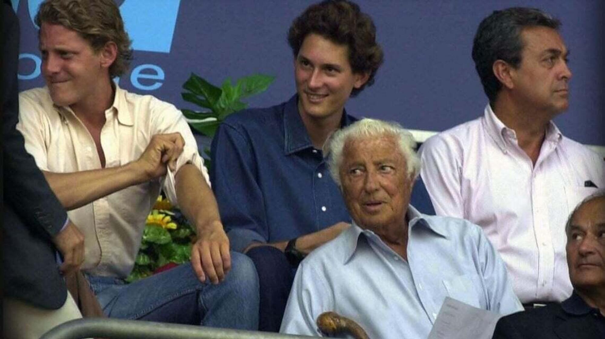 Gianni Agnelli con John e Lapo Elkann