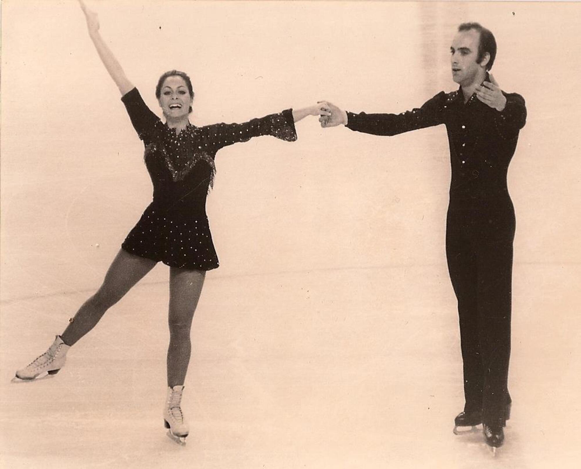 Matilde Ciccia durante un'esibizione di danza sul ghiaccio