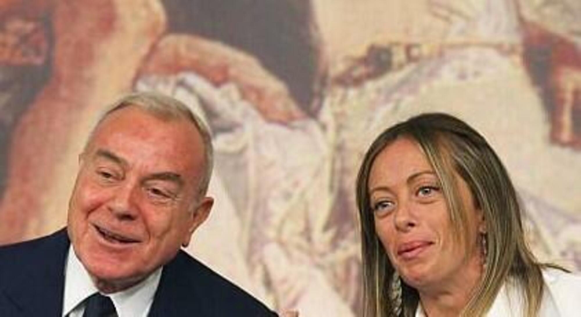 Gianni Letta con Giorgia Meloni