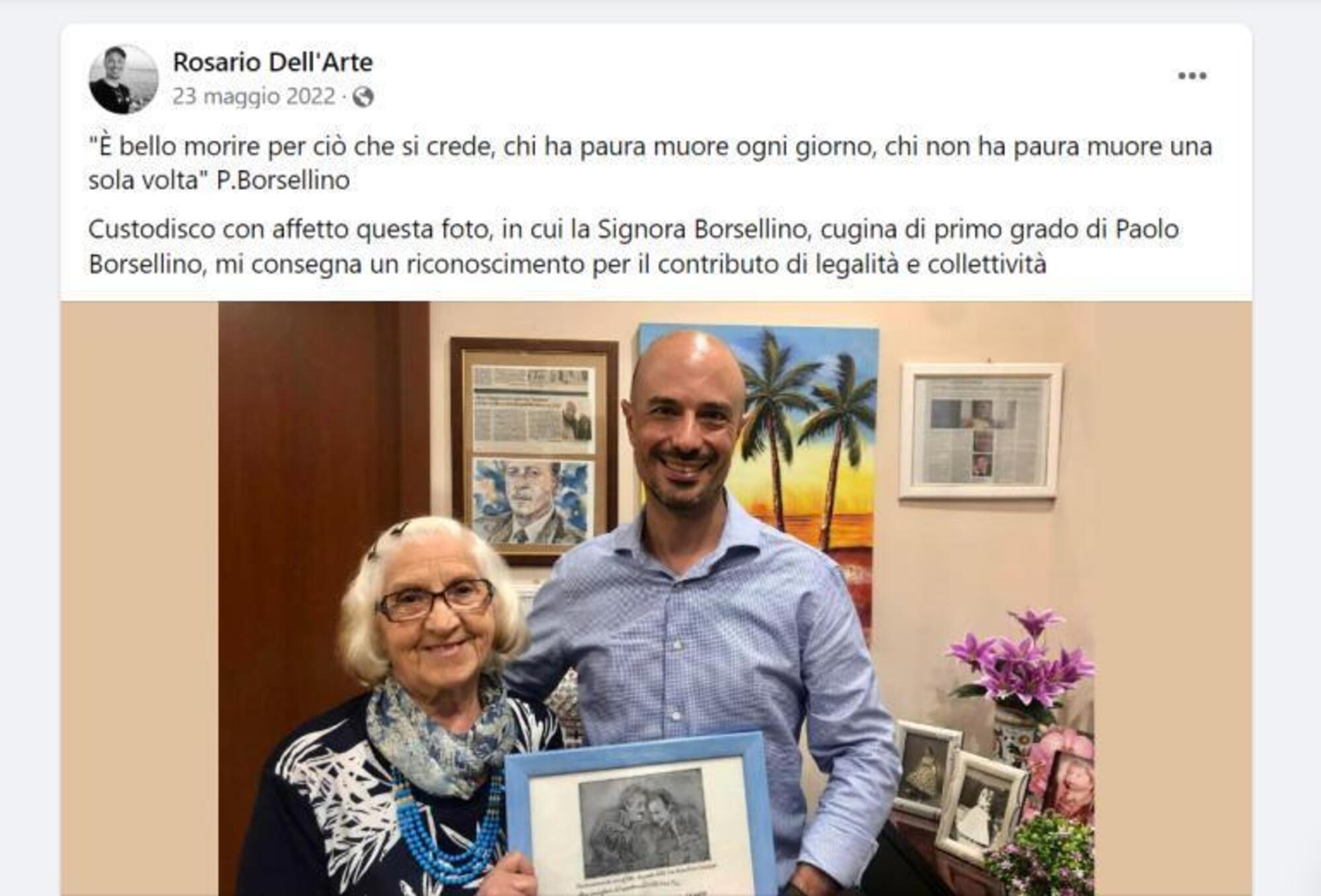 Il post di Rosario dell&#039;Arte