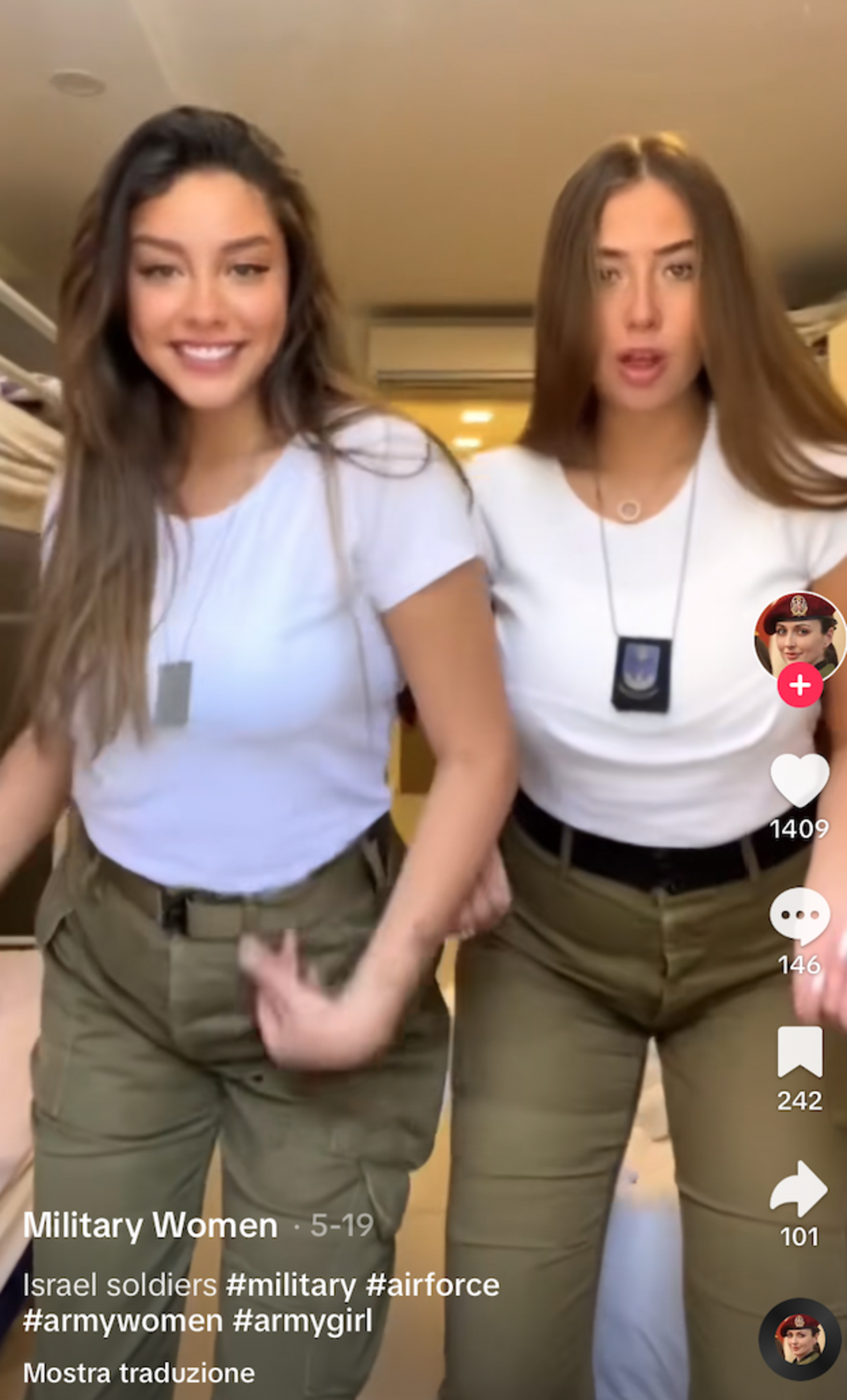 Soldatesse israeliane su TikTok