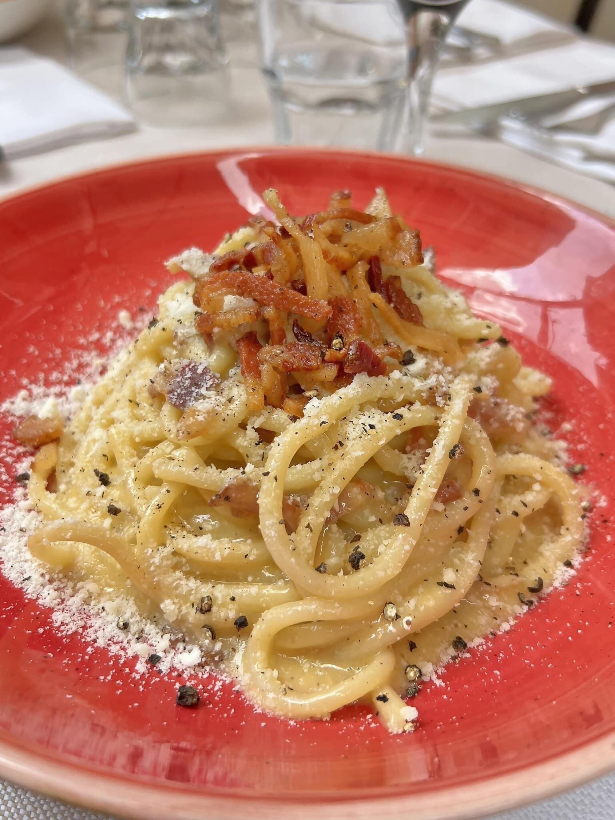 La carbonara dell&#039;Hostaria del Roody 