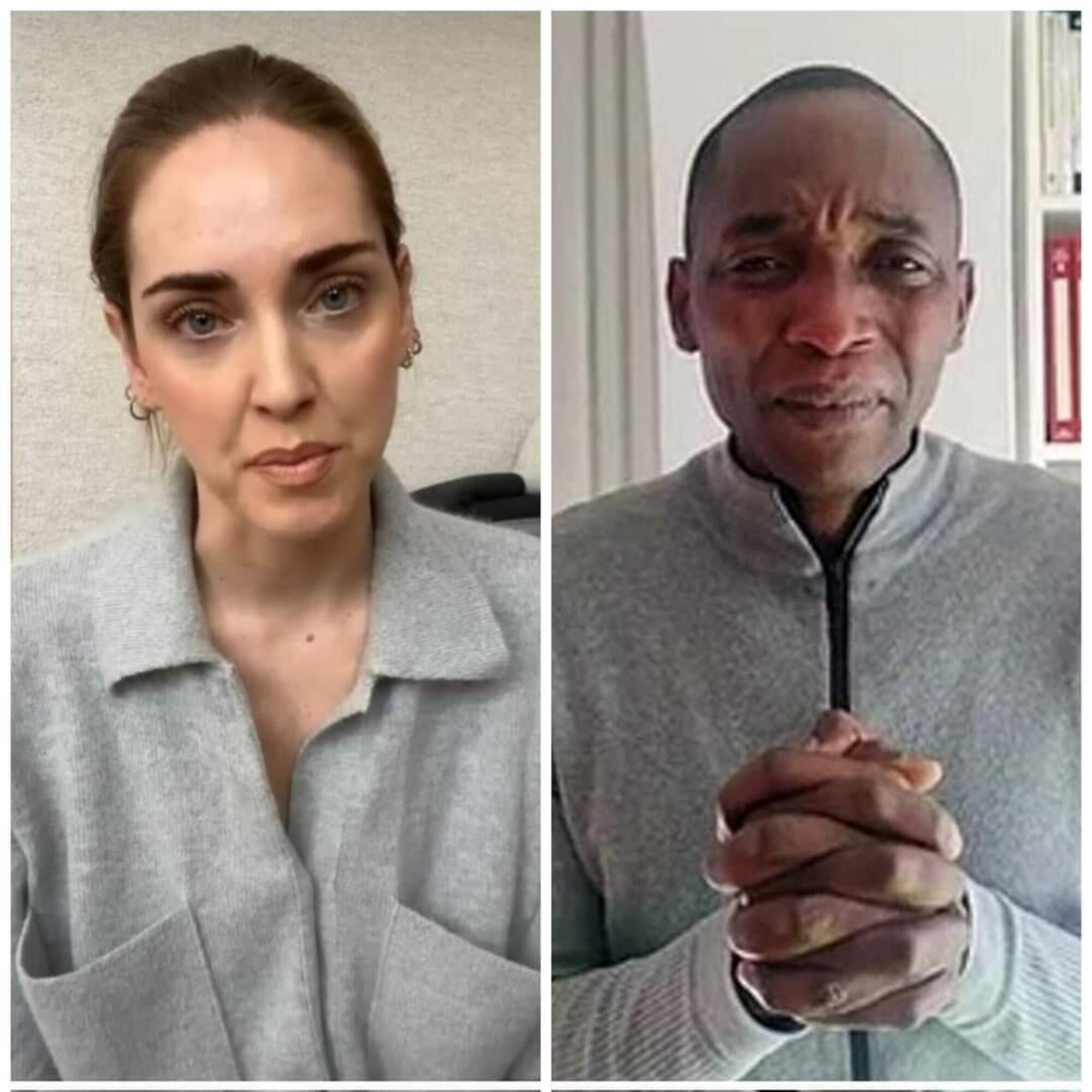 Chiara Ferragni e Aboubakar Soumahoro