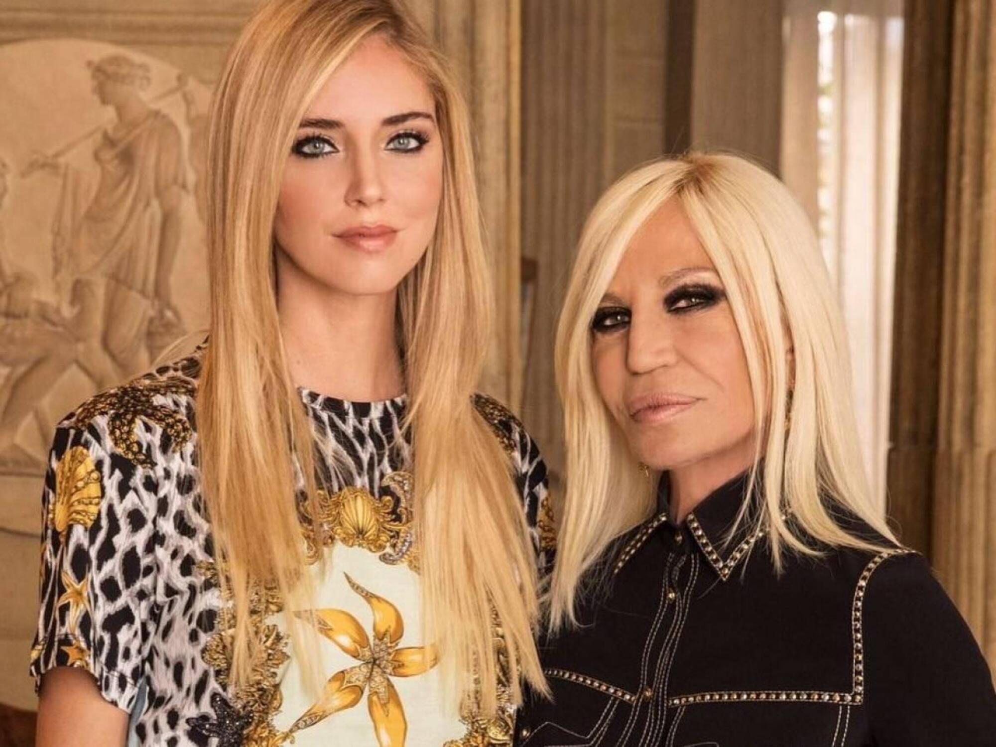 Chiara Ferragni e Donatella Versace