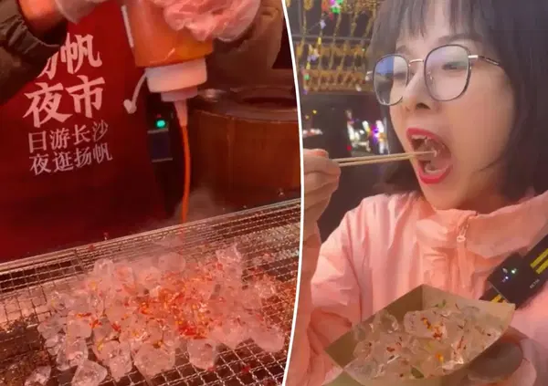 Siamo andati a mangiare l'ultima frontiera dello street food: i cubetti di ghiaccio grigliati. Ecco cosa vi aspetta