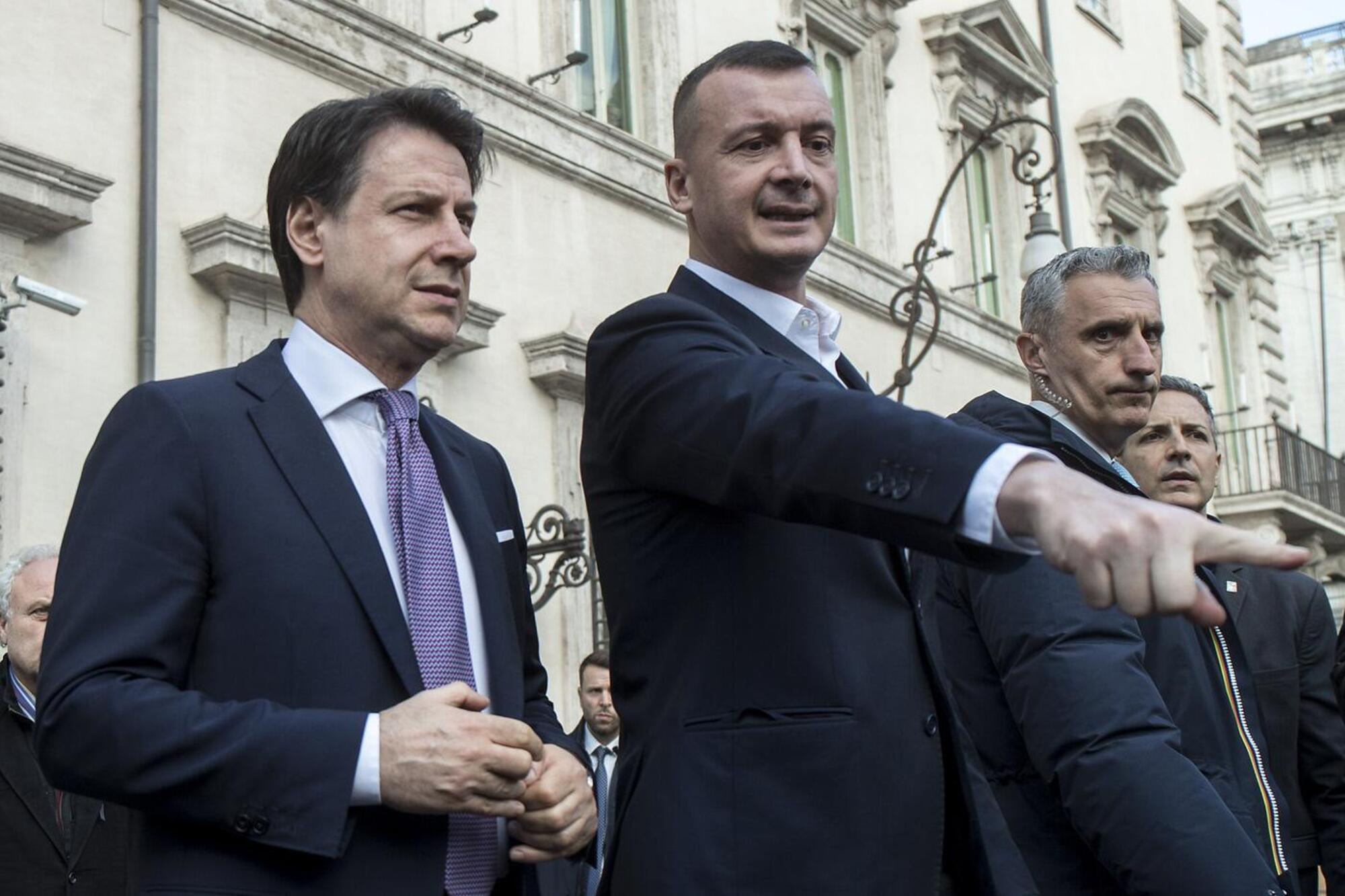 Giuseppe Conte e Rocco Casalino