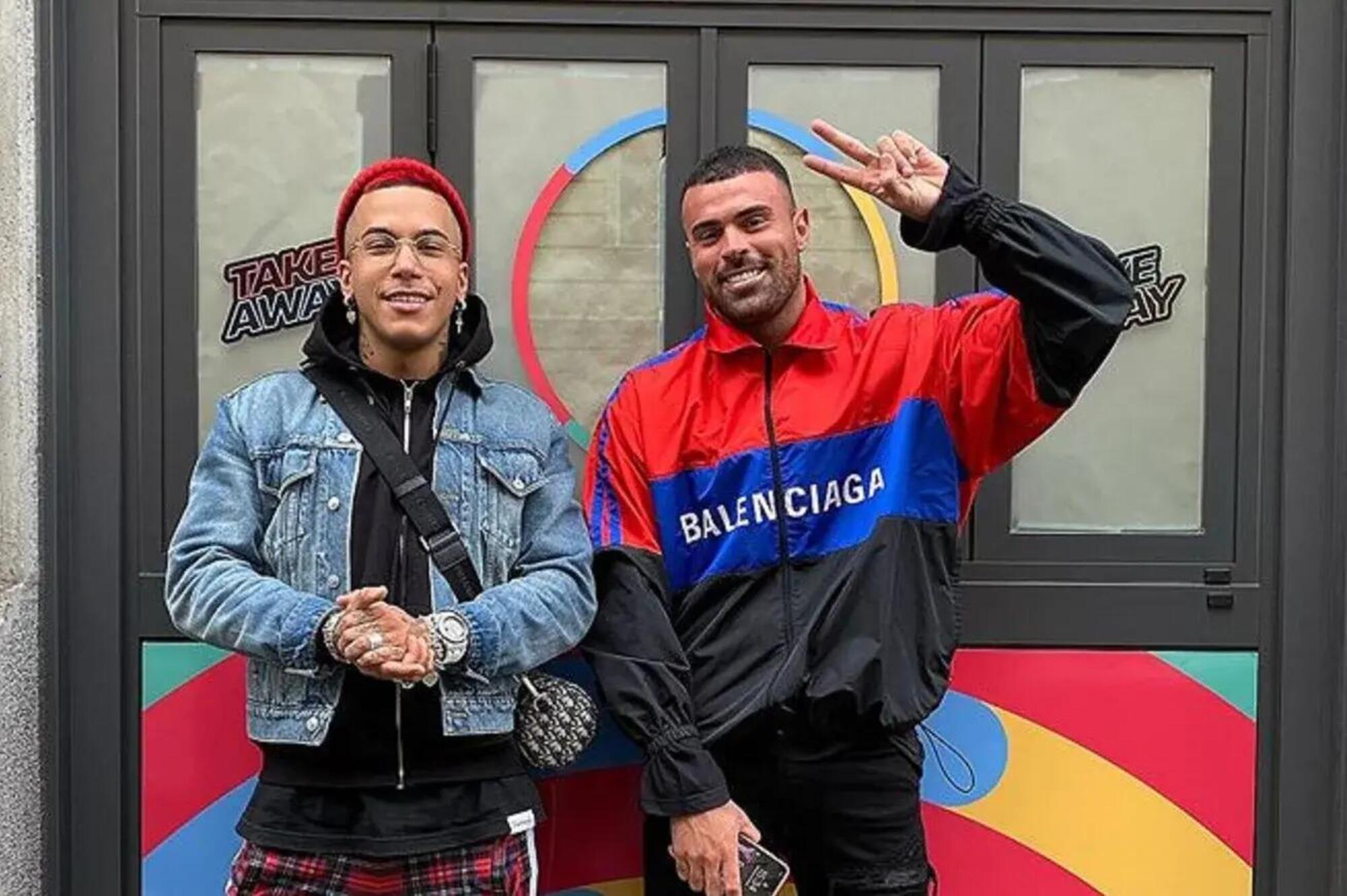 Sfera Ebbasta e Andrea Petagna all&#039;apertura di Healthy Color